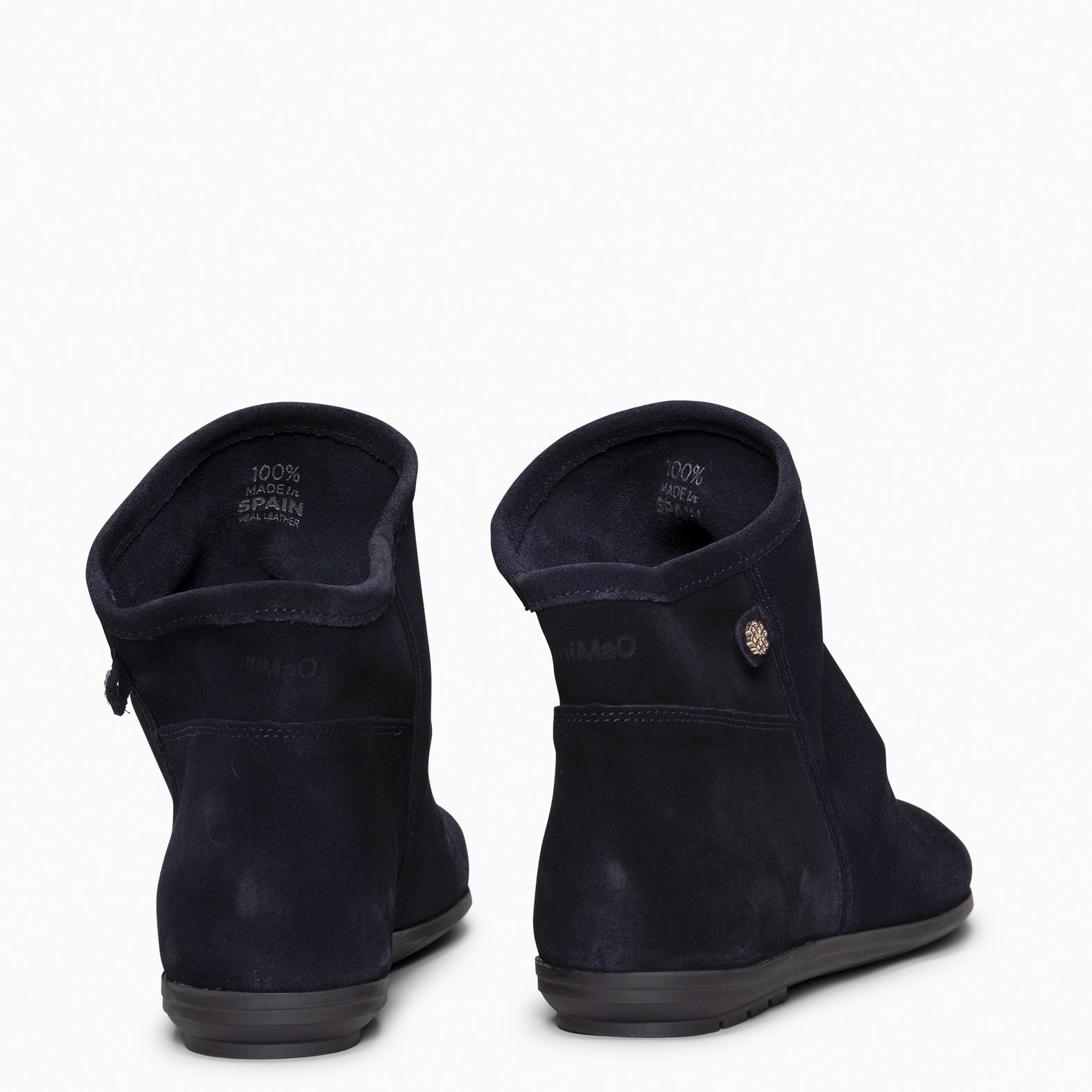 CHESS - Botines de ante con caña fruncida MARINO - miMaO ®