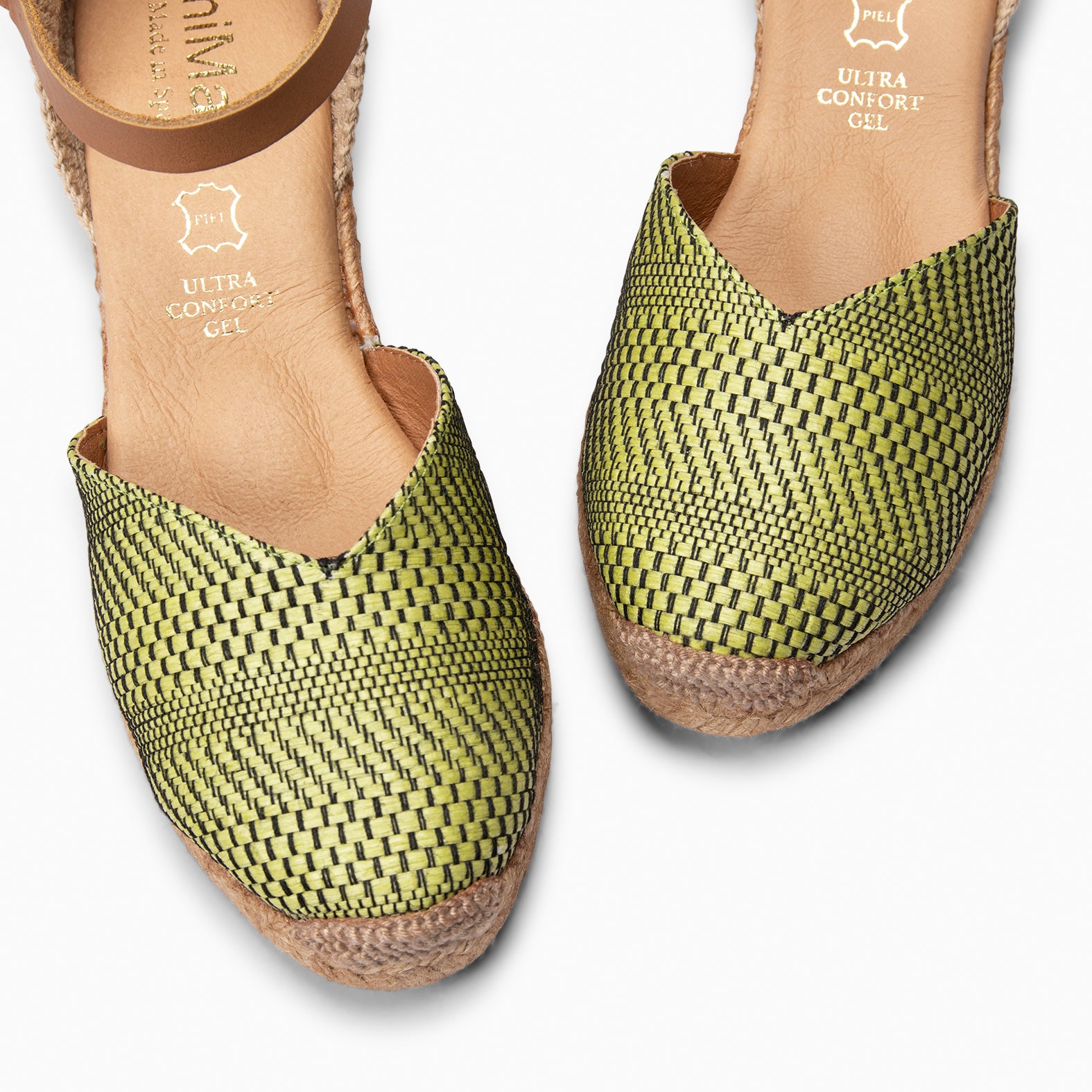 JAVEA - PISTACHIO GREEN RAFFIA ESPADRILLES