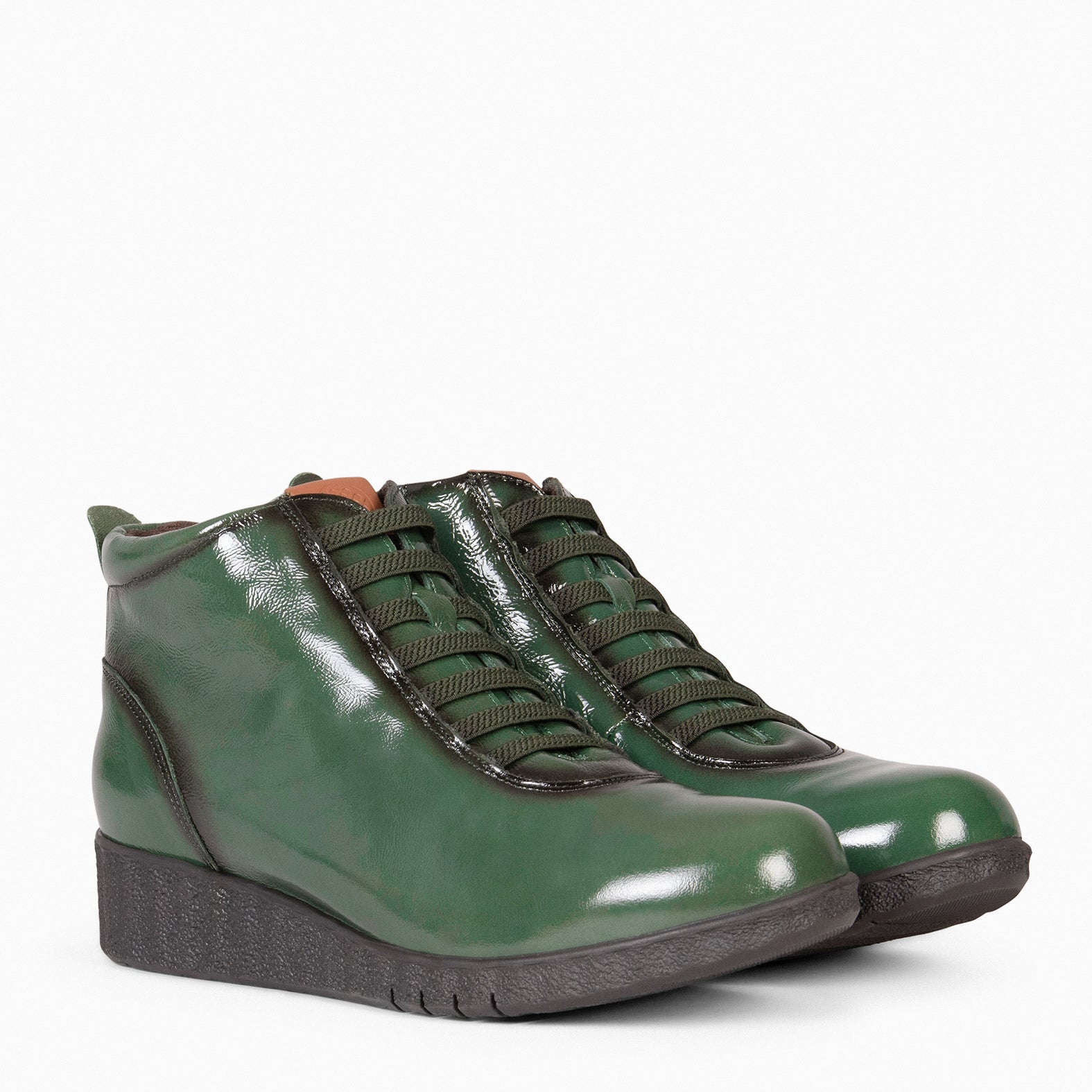 FLEXY - Zapatillas Abotinadas de charol VERDE - miMaO ®