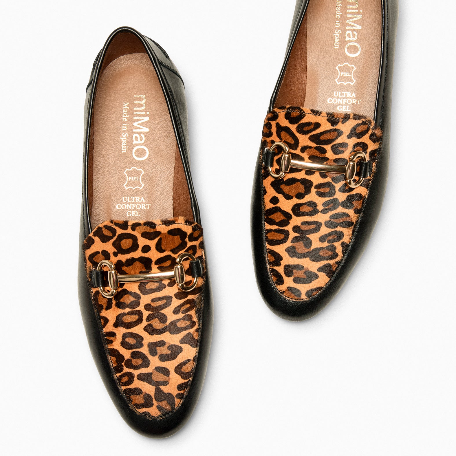 STYLE SAUVAGE - Mocasín tacón bajo LEOPARDO - miMaO ®