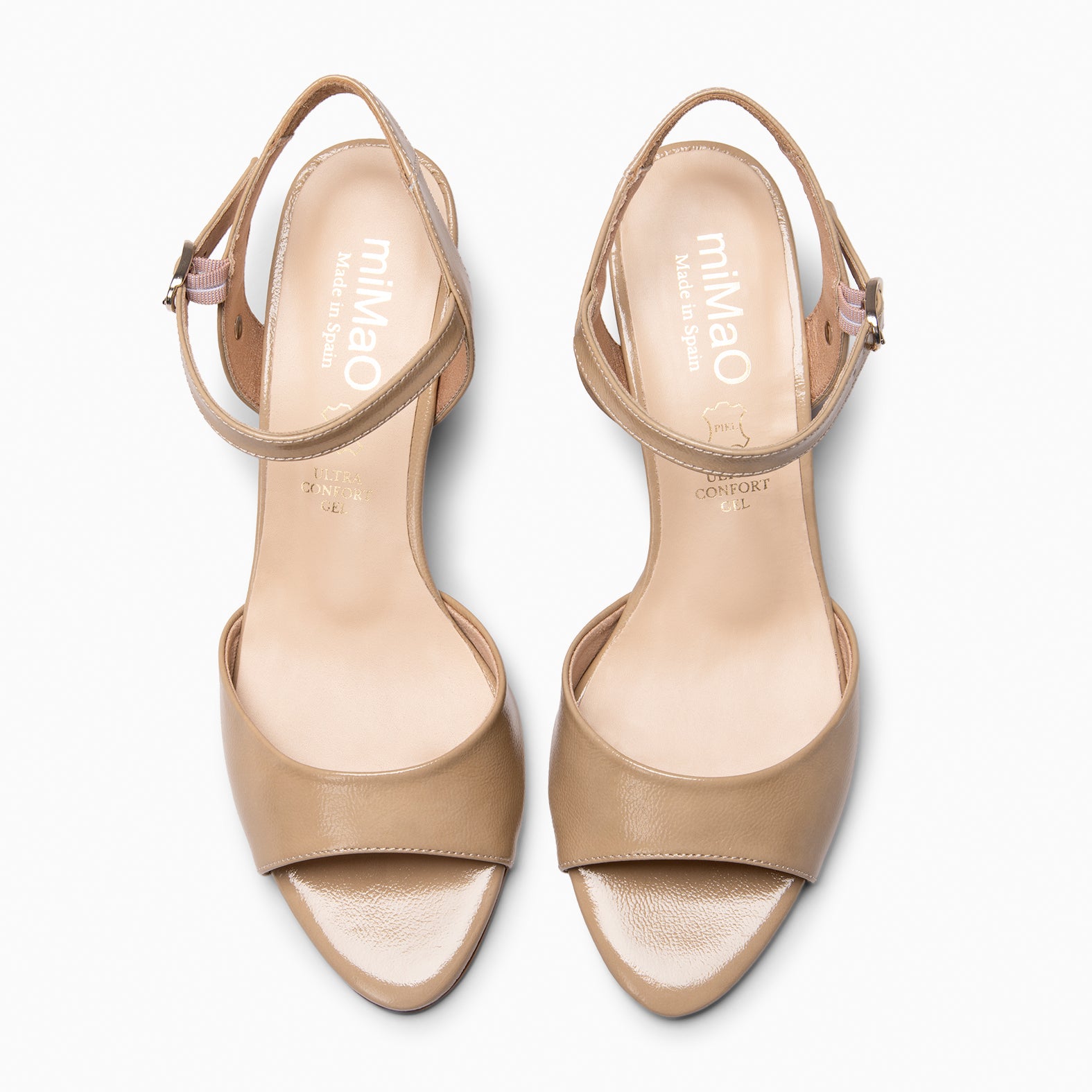 ROSE - Slingback com salto kitten BEGE