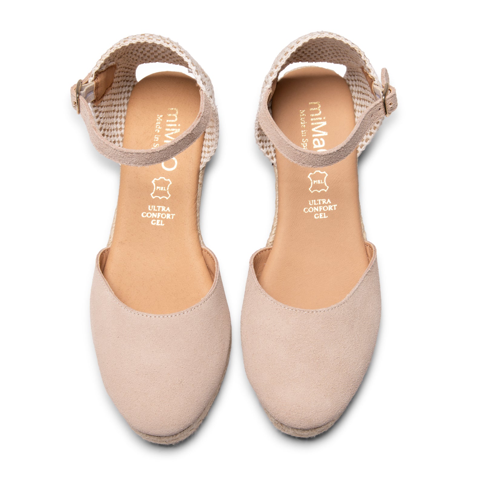 FORNELLS - NUDE WEDGE ESPADRILLES