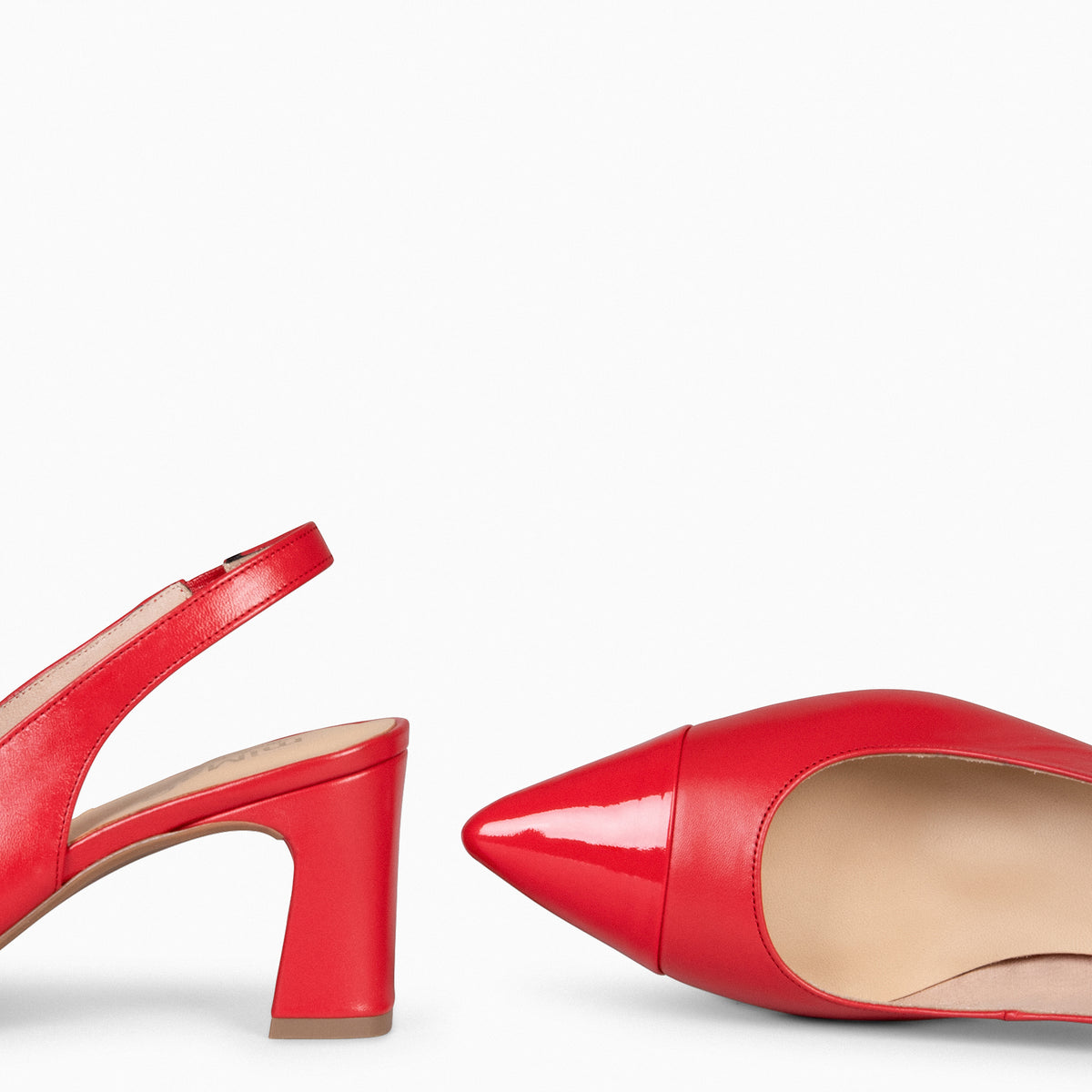 DIANA - Zapato con puntera afilada ROJO