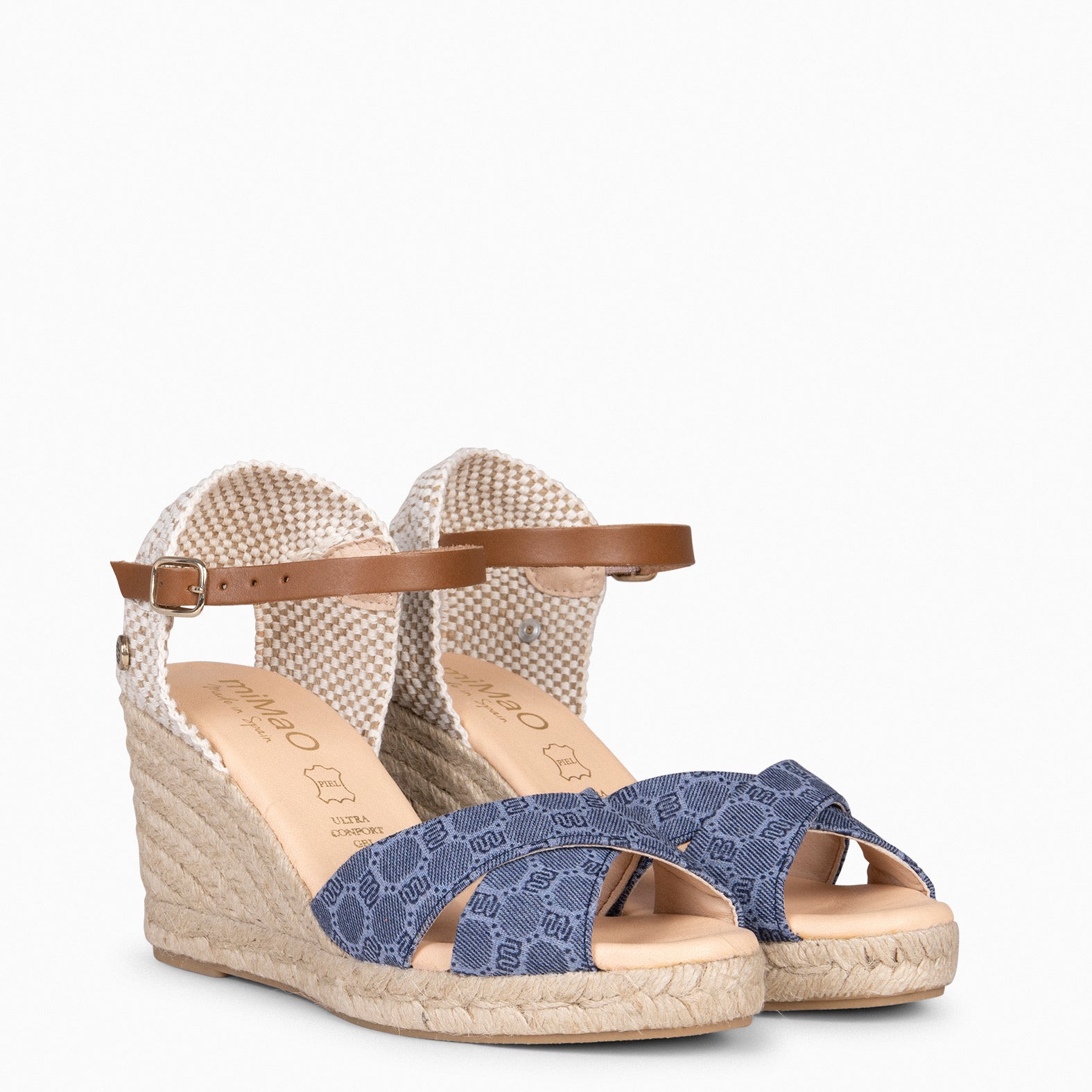 NAYADE – Espadrilles tissu jacquard JEANS