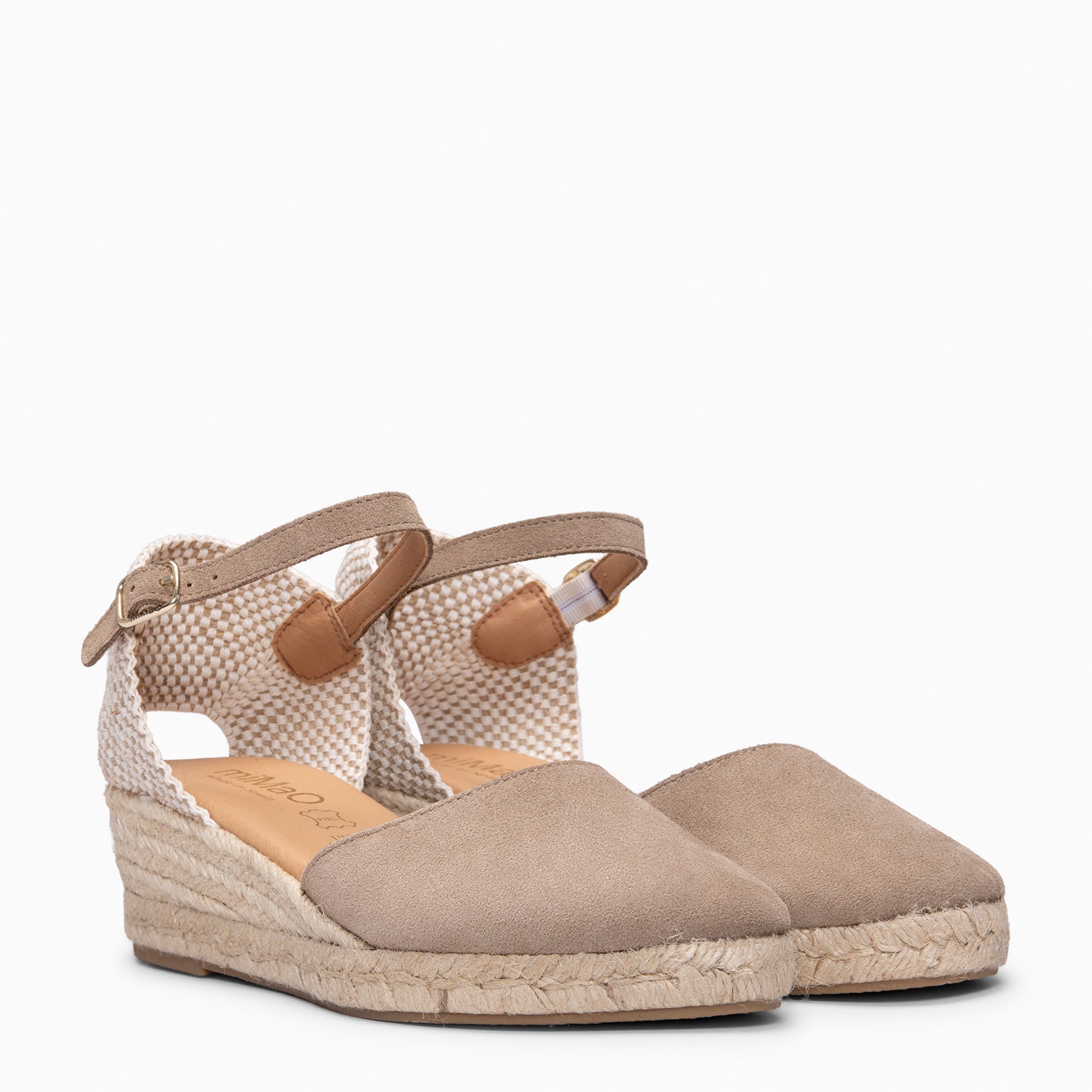 FORNELLS - Cuñas bajas de Esparto TAUPE