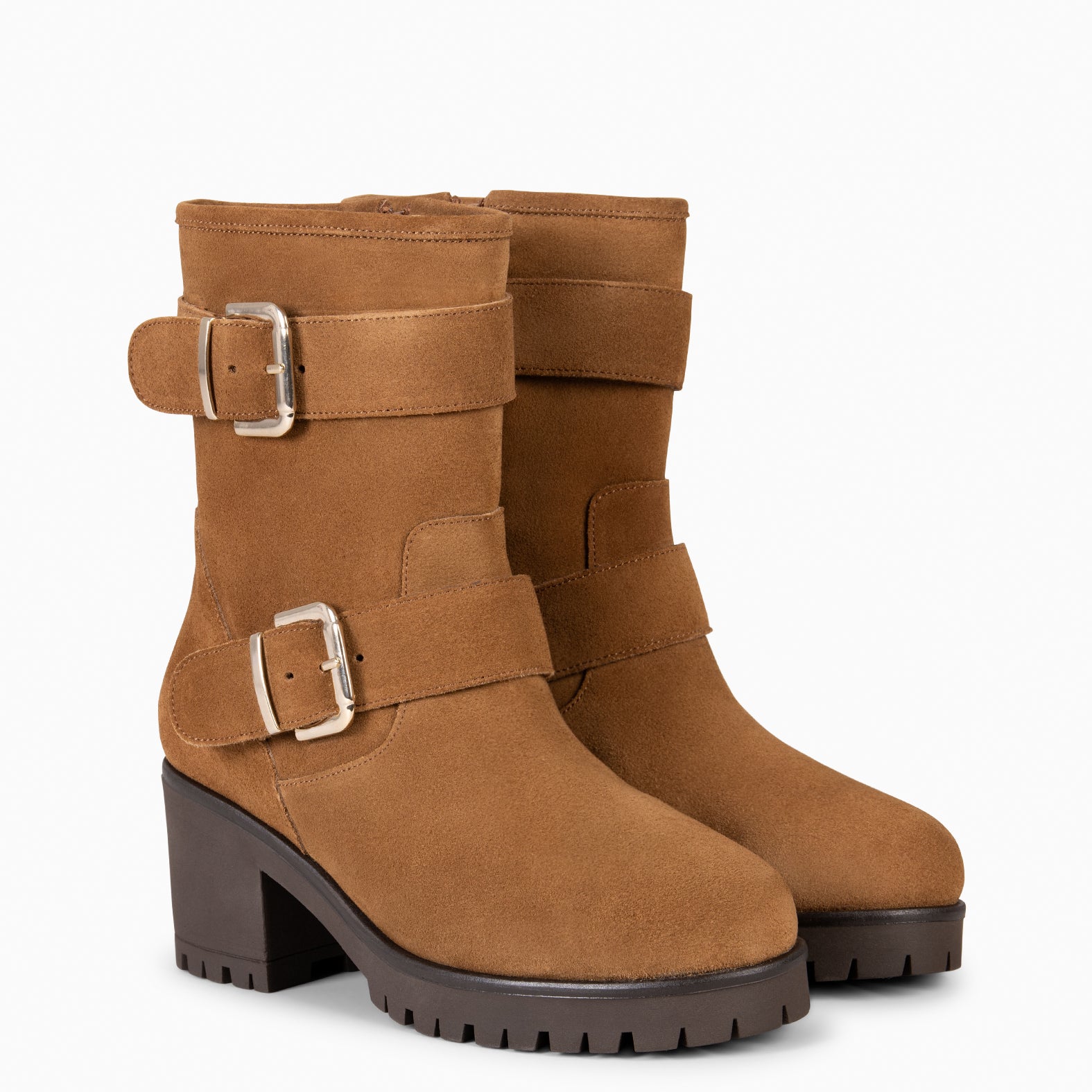 JANET – Botas biker de mujer CAMEL - miMaO ®