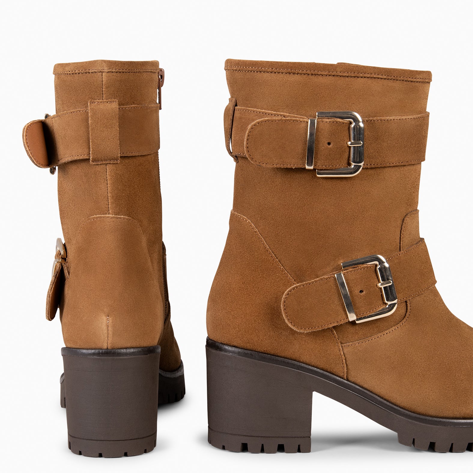 JANET – Botas biker de mujer CAMEL - miMaO ®