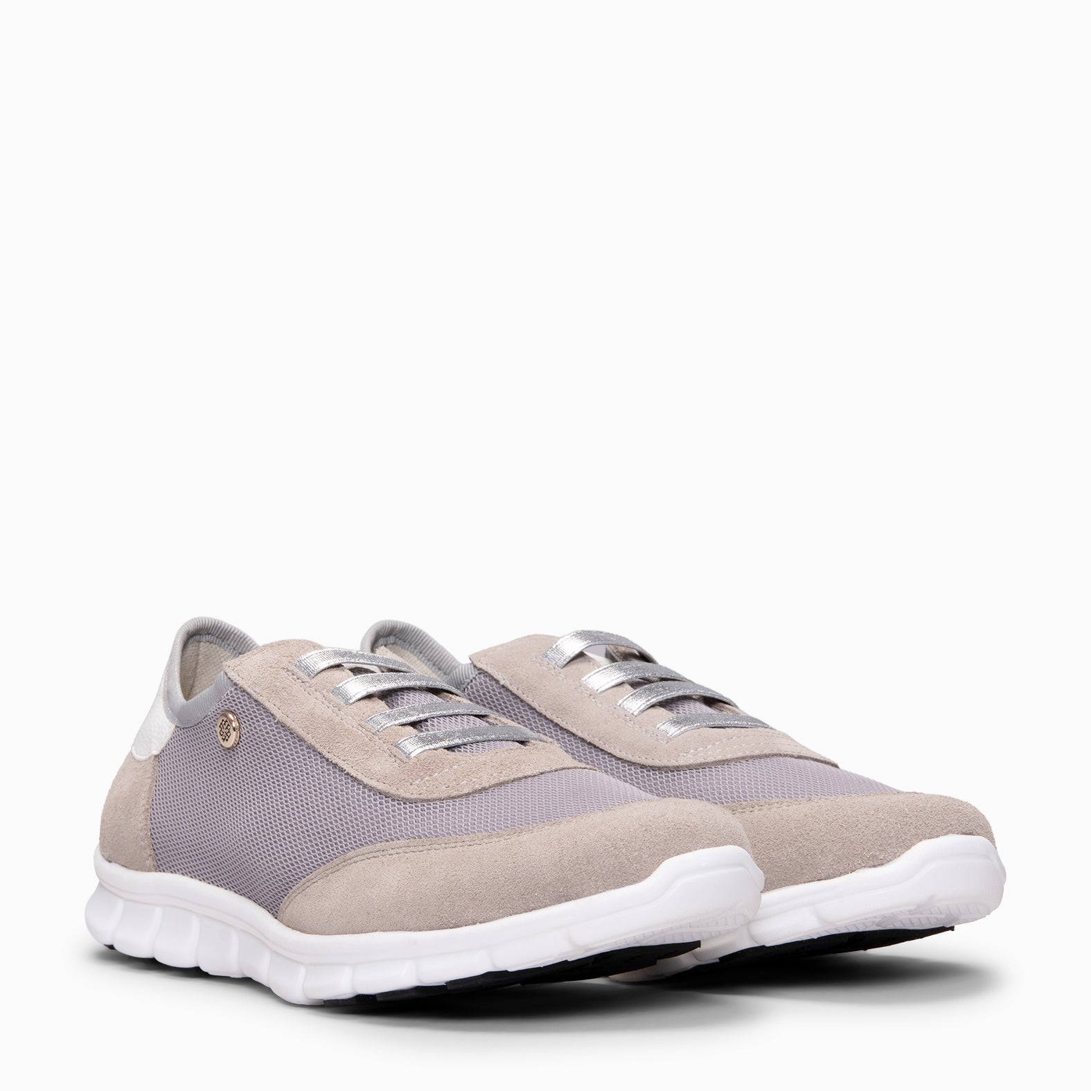 FÜSION 02 - Zapatillas para mujer multi-material GRIS