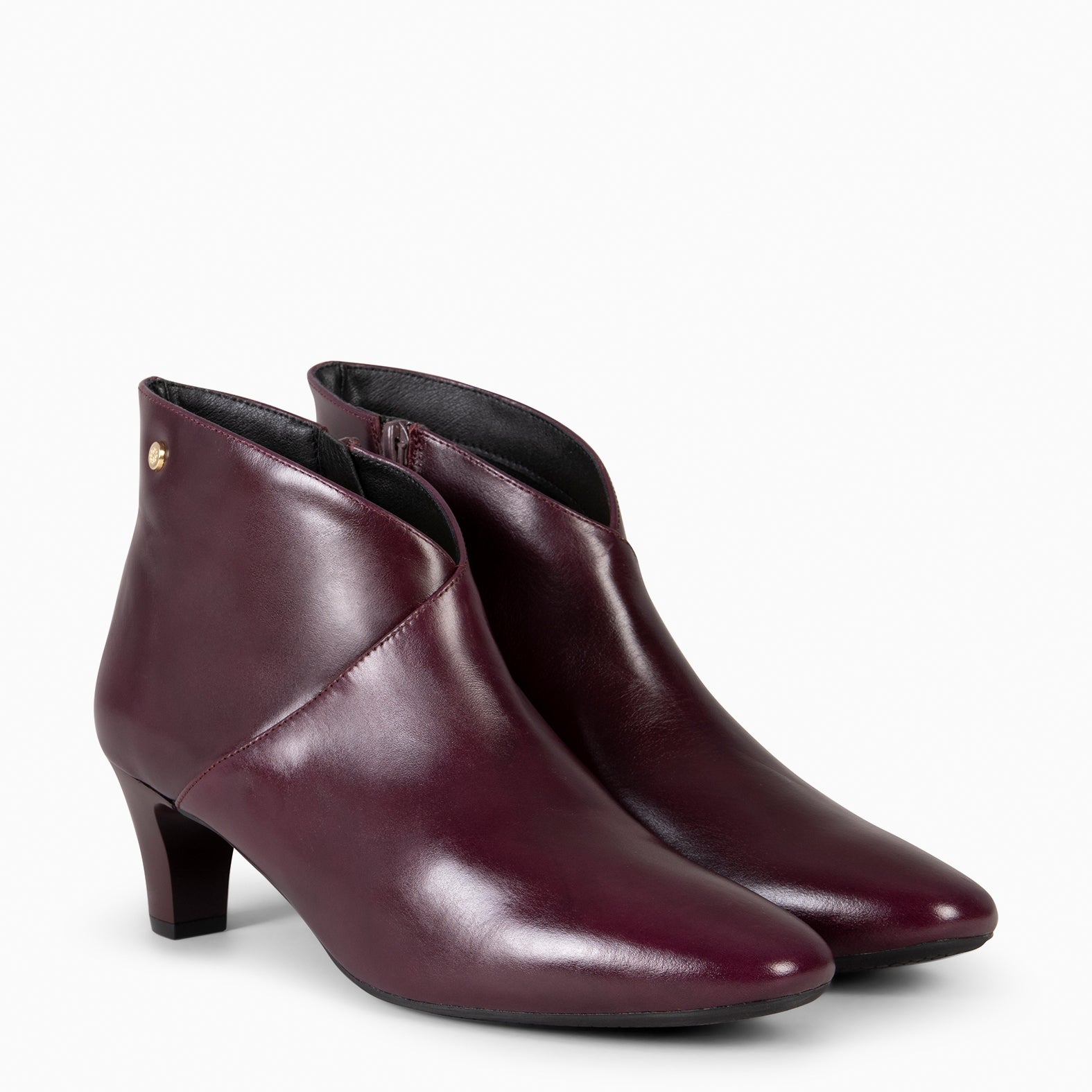 LADY - Botines napa mujer BURDEOS - miMaO ®