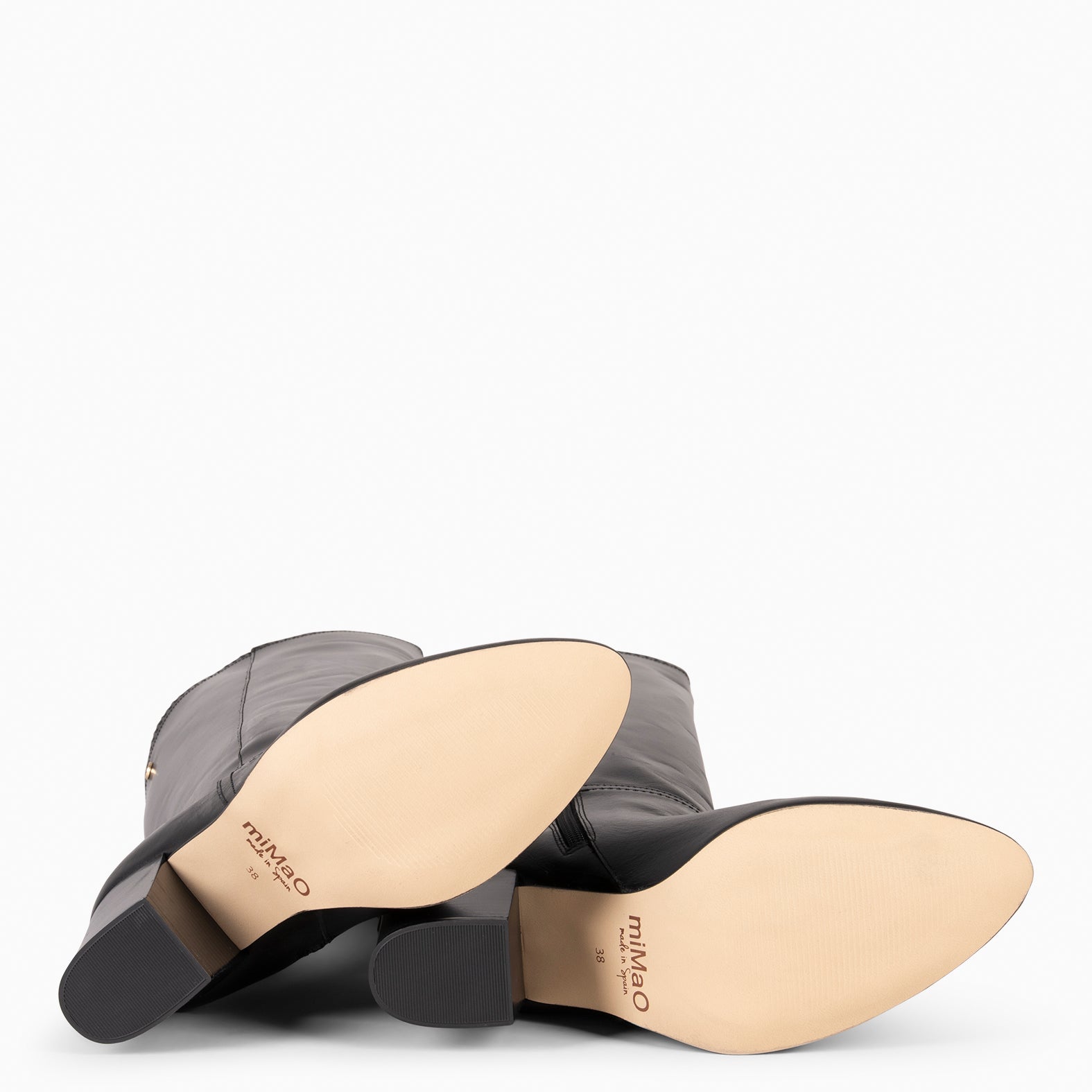 MILADY – Botas con tacón NEGRO - miMaO ®