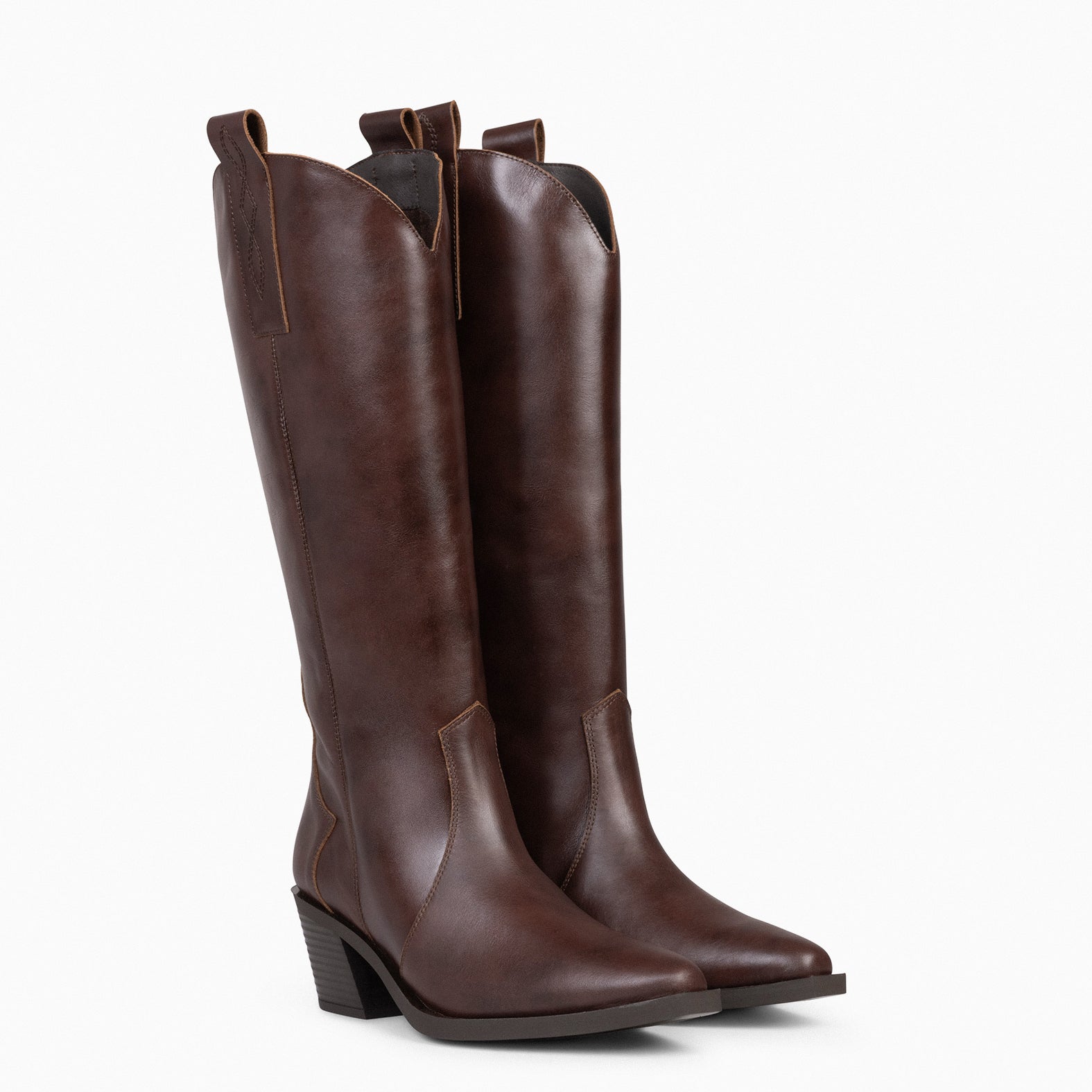 BELMONT - BROWN Women Cowboy Boots 
