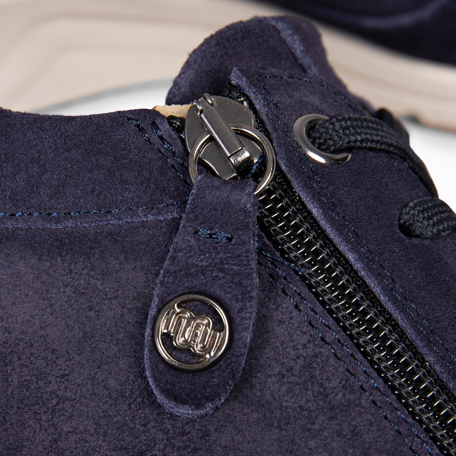 ARLES – Zapatillas deportivas con adorno cremallera MARINO - miMaO ®
