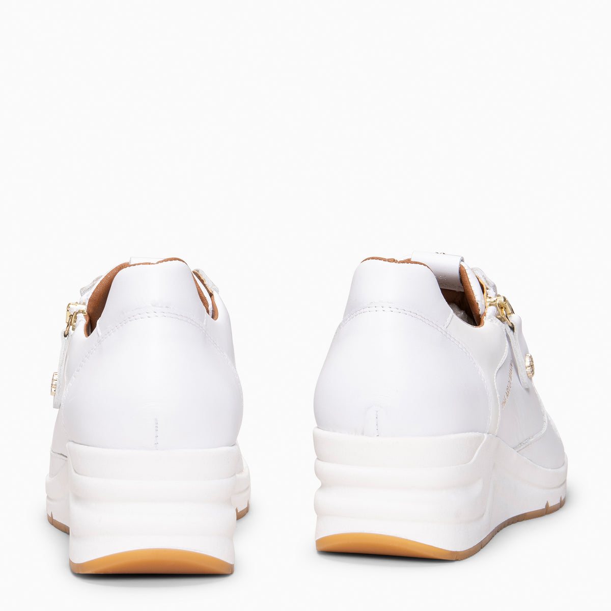 NIMES - Zapatillas deportivas con adorno cremallera BLANCO - miMaO ®