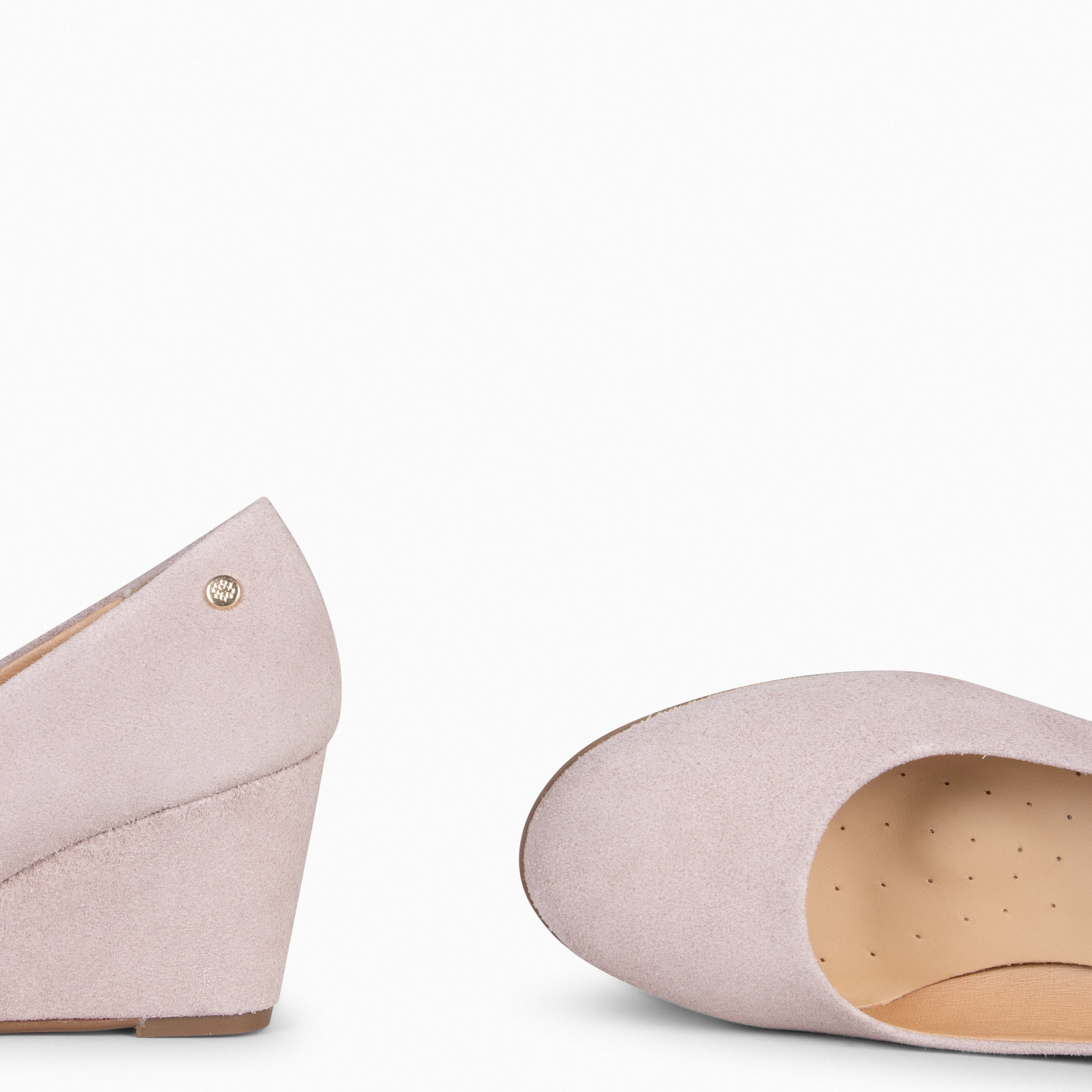 REDONDO CUÑA – Zapato de mujer con cuña NUDE - miMaO ®