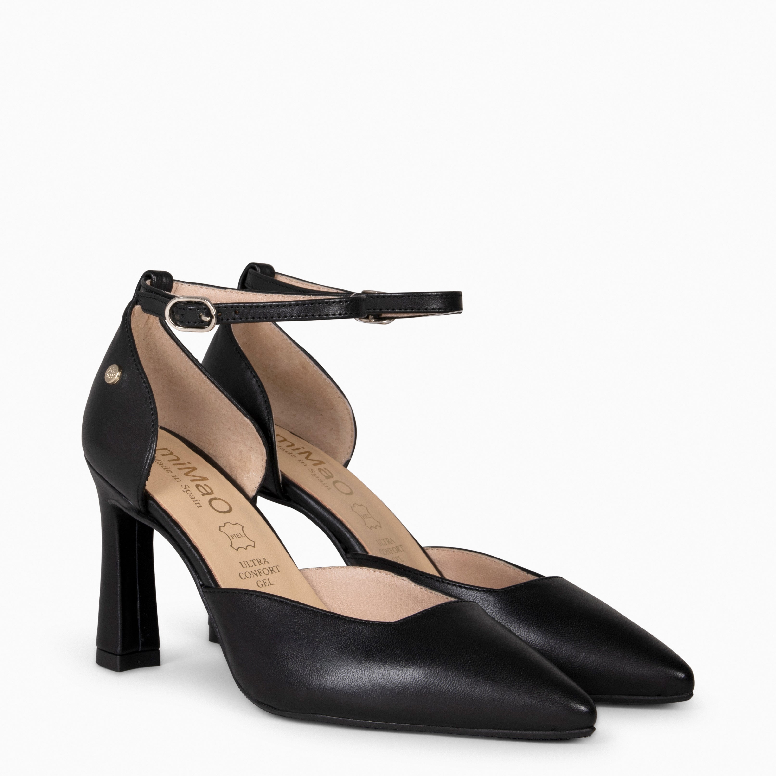 AINHOA - Zapato de tacón punta fina NEGRO - miMaO ®