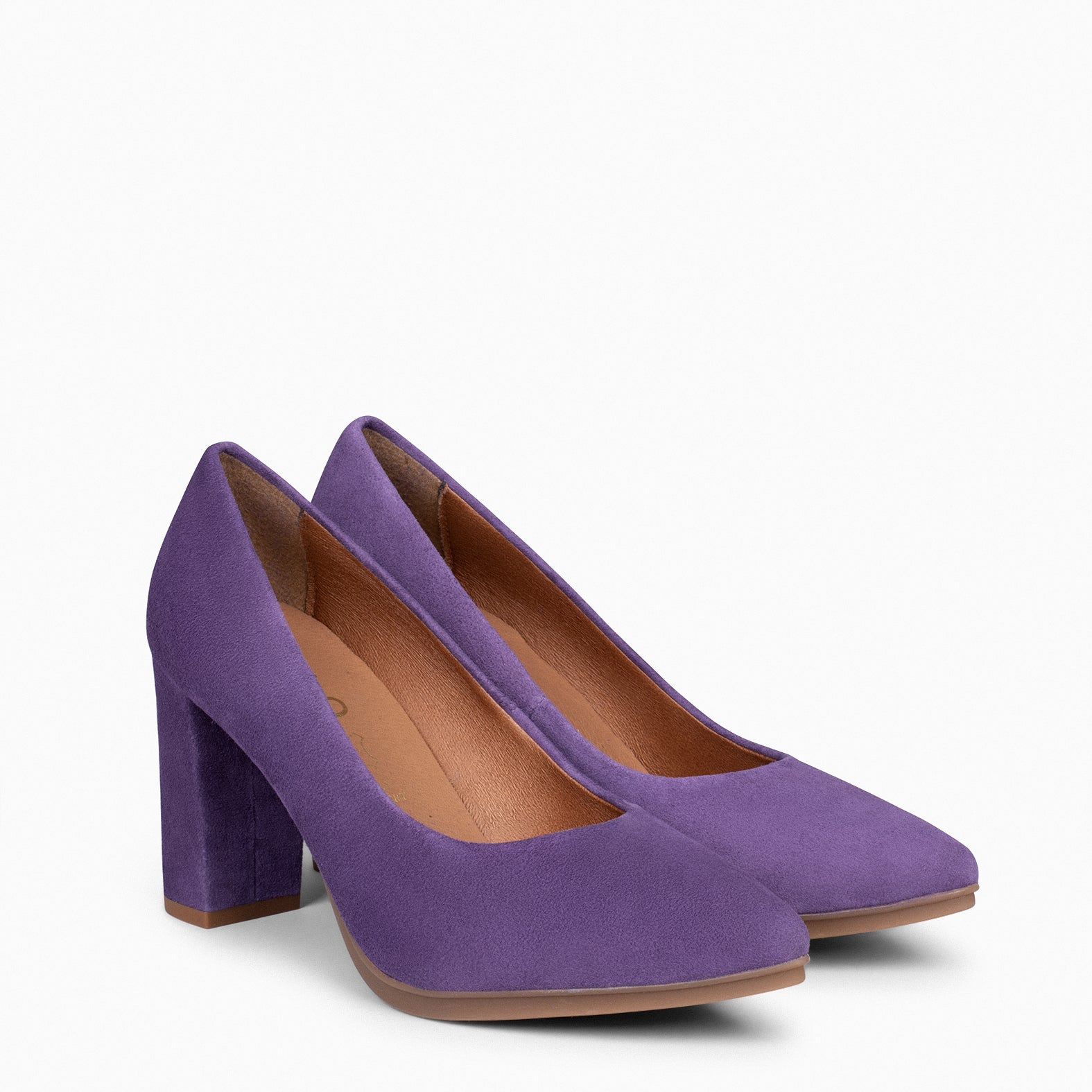 URBAN - PURPLE suede high-heeled shoes