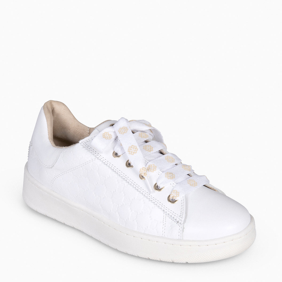 MARSEILLE - Sneakers de ville BLANC à lacets interchangeables BLANC