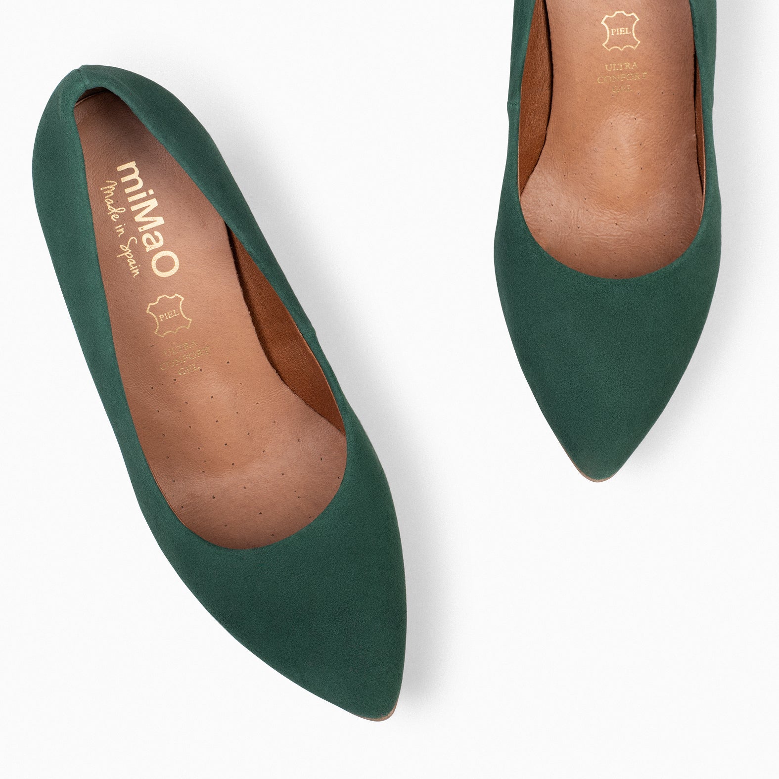 URBAN - Zapatos de tacón alto de ante VERDE - miMaO ®