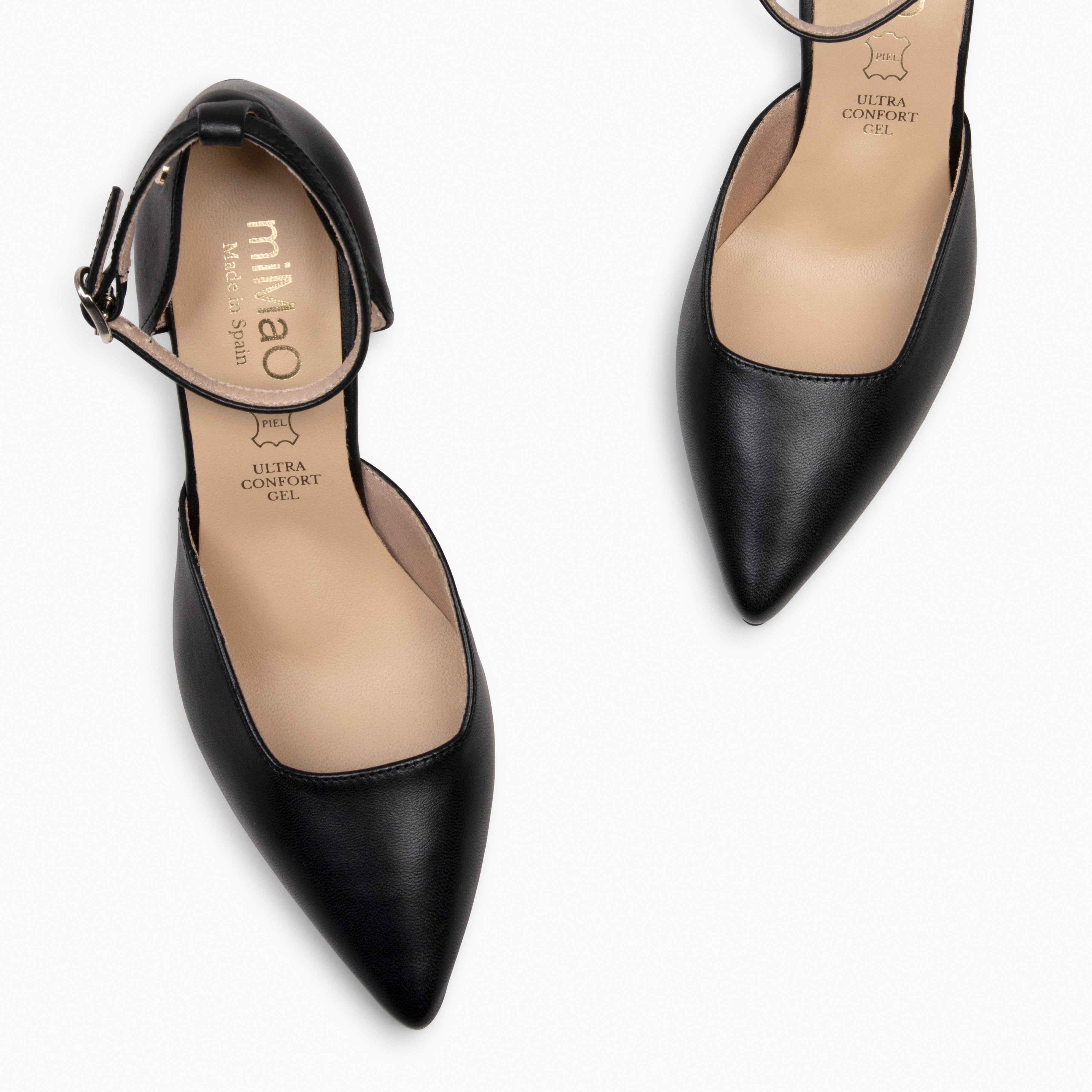 AINHOA - Zapato de tacón punta fina NEGRO - miMaO ®