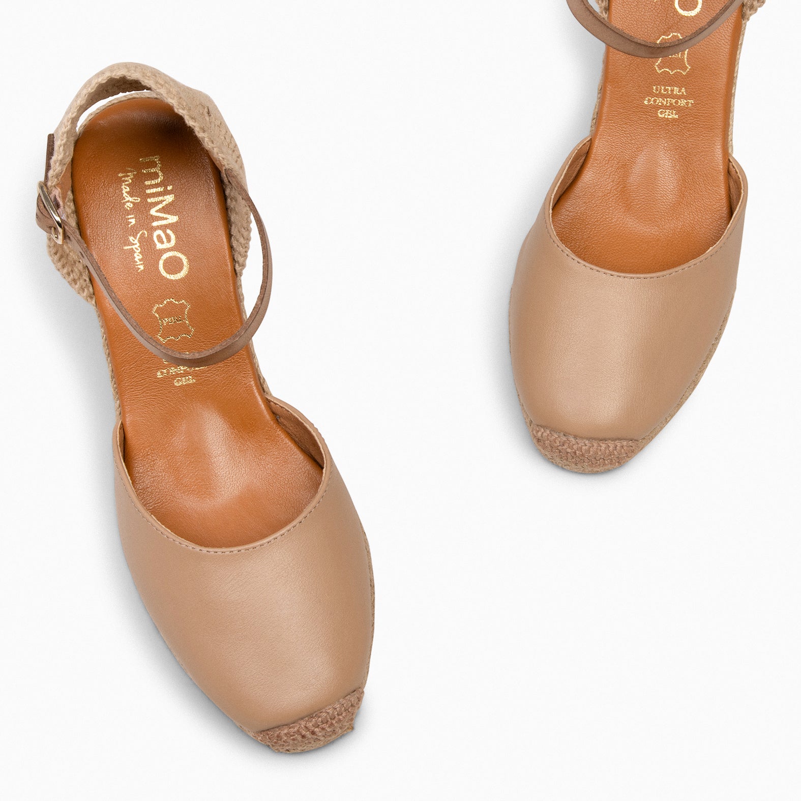 GIO - Cuñas de esparto altas TAUPE