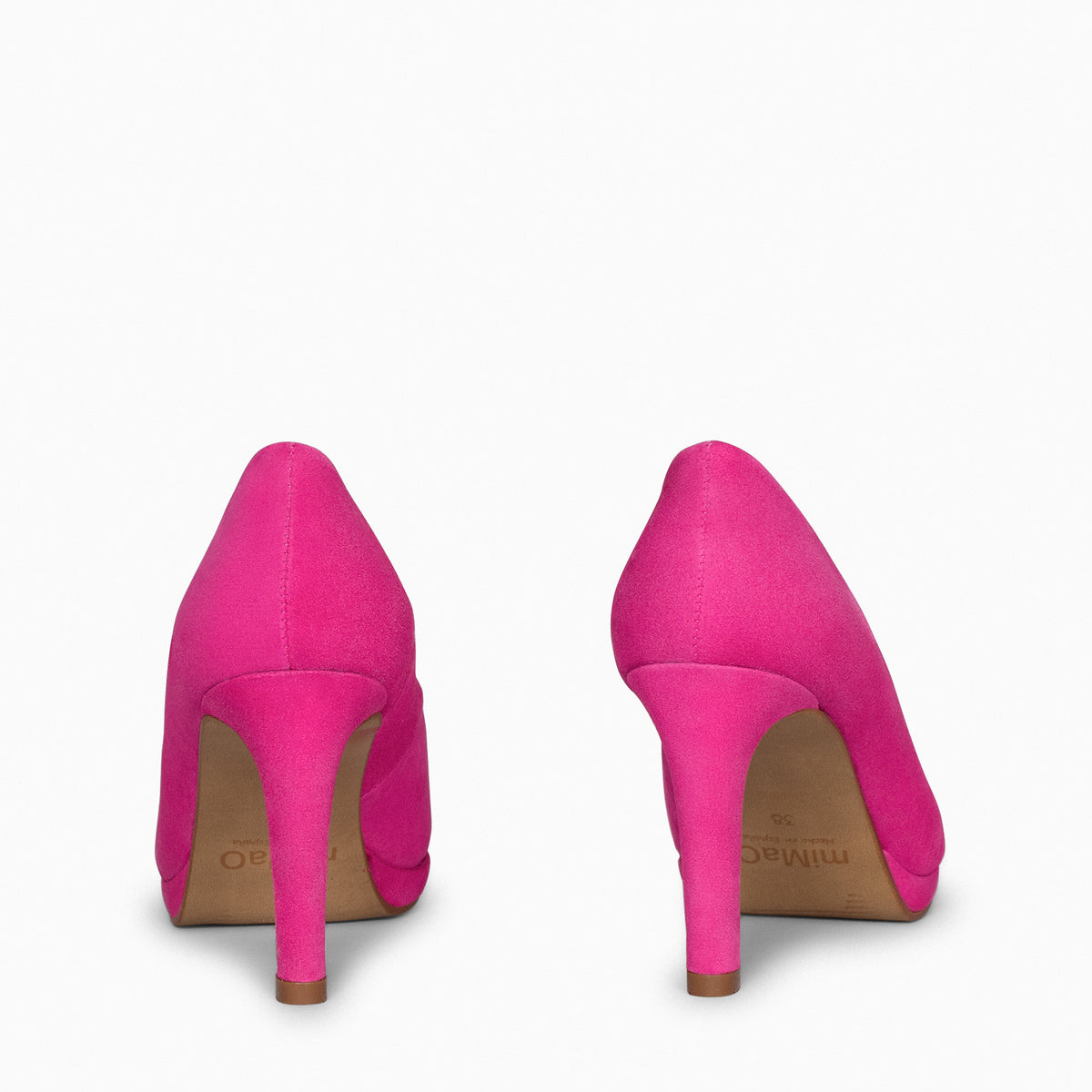 PLATAFORMA - Zapatos de tacón alto y plataforma FUCSIA