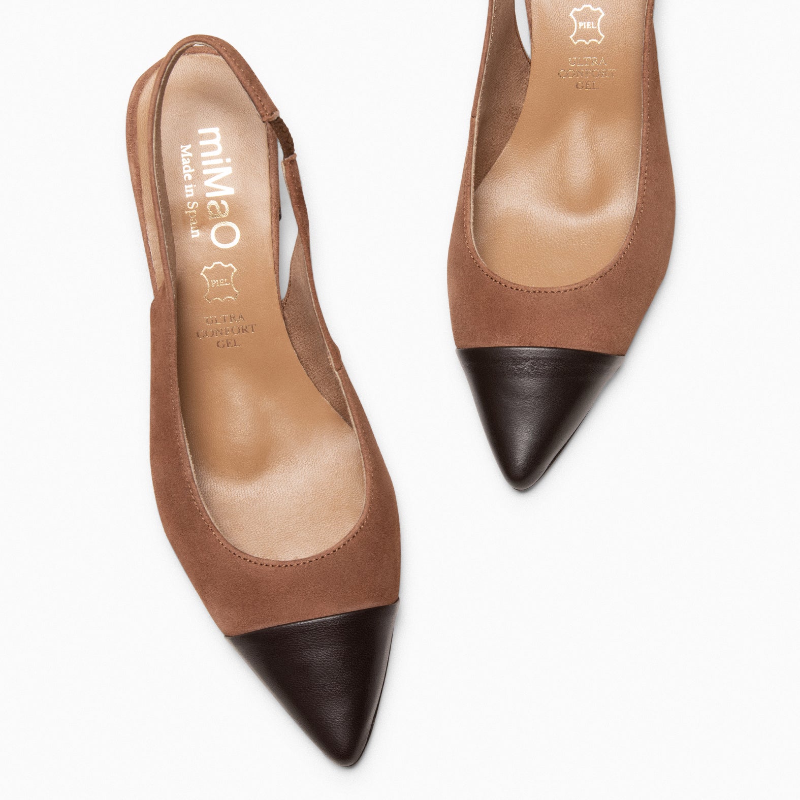 DIANA – Zapato destalonado de mujer MARRÓN - miMaO ®