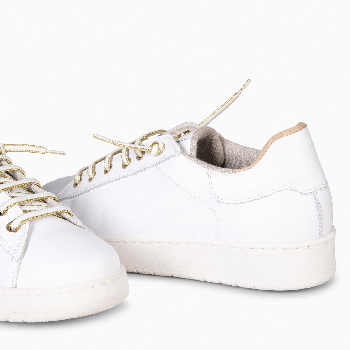 NANTES - Zapatillas de piel BLANCO