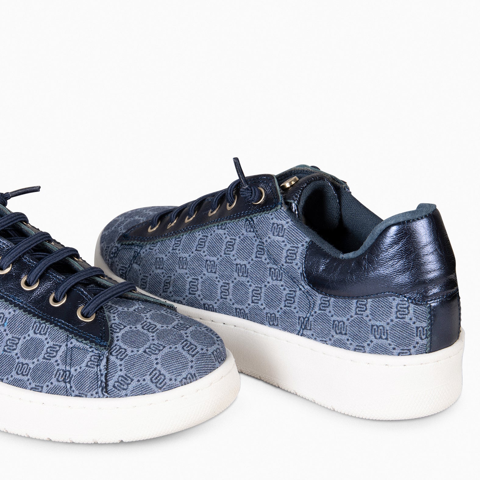 TOULOUSE - Zapatillas cordones elásticos AZUL - miMaO ®