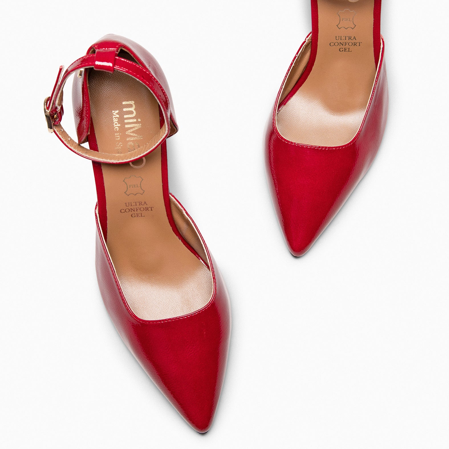 AINHOA - Zapato de tacón punta fina ROJO - miMaO ®
