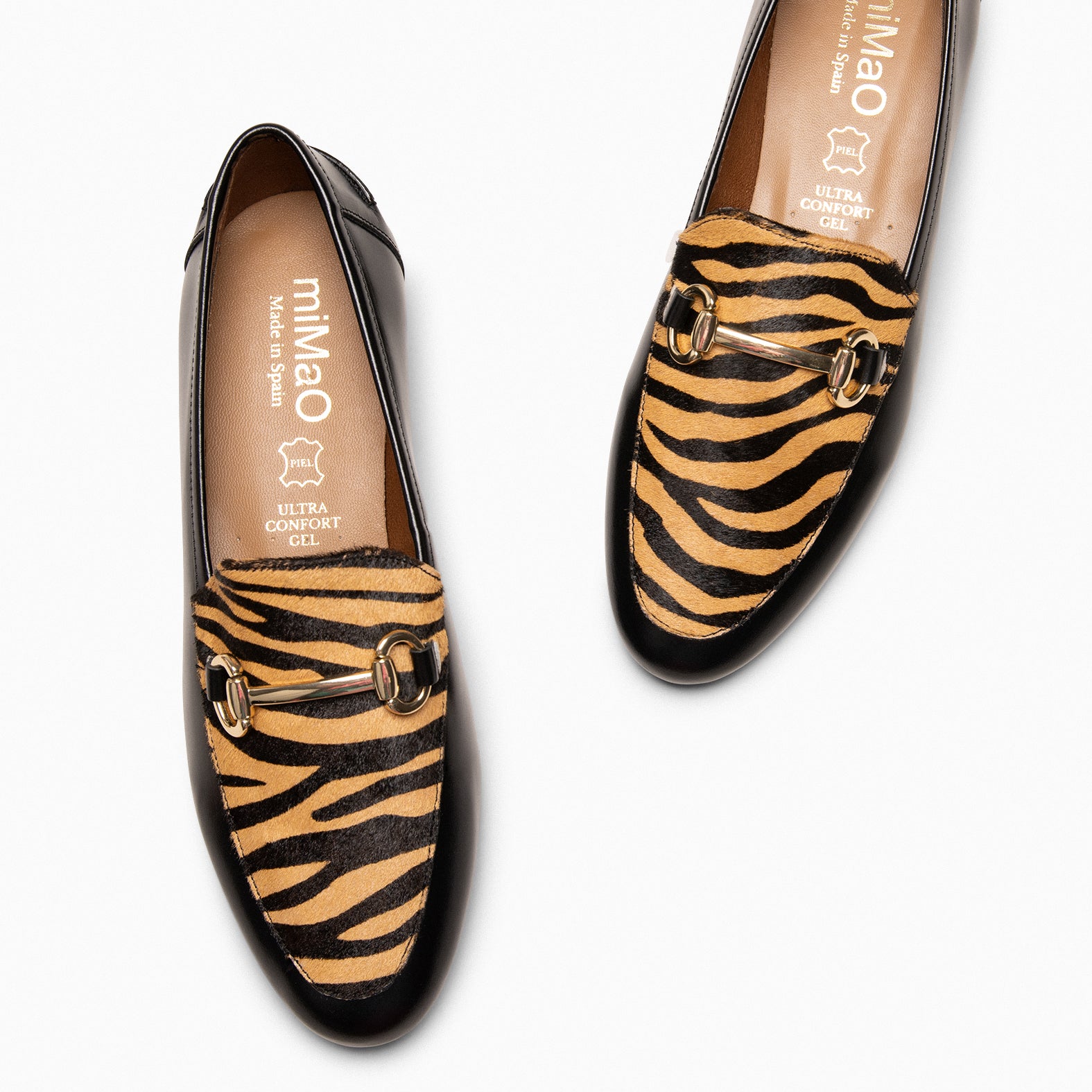STYLE SAUVAGE - Mocasín tacón bajo CAMEL