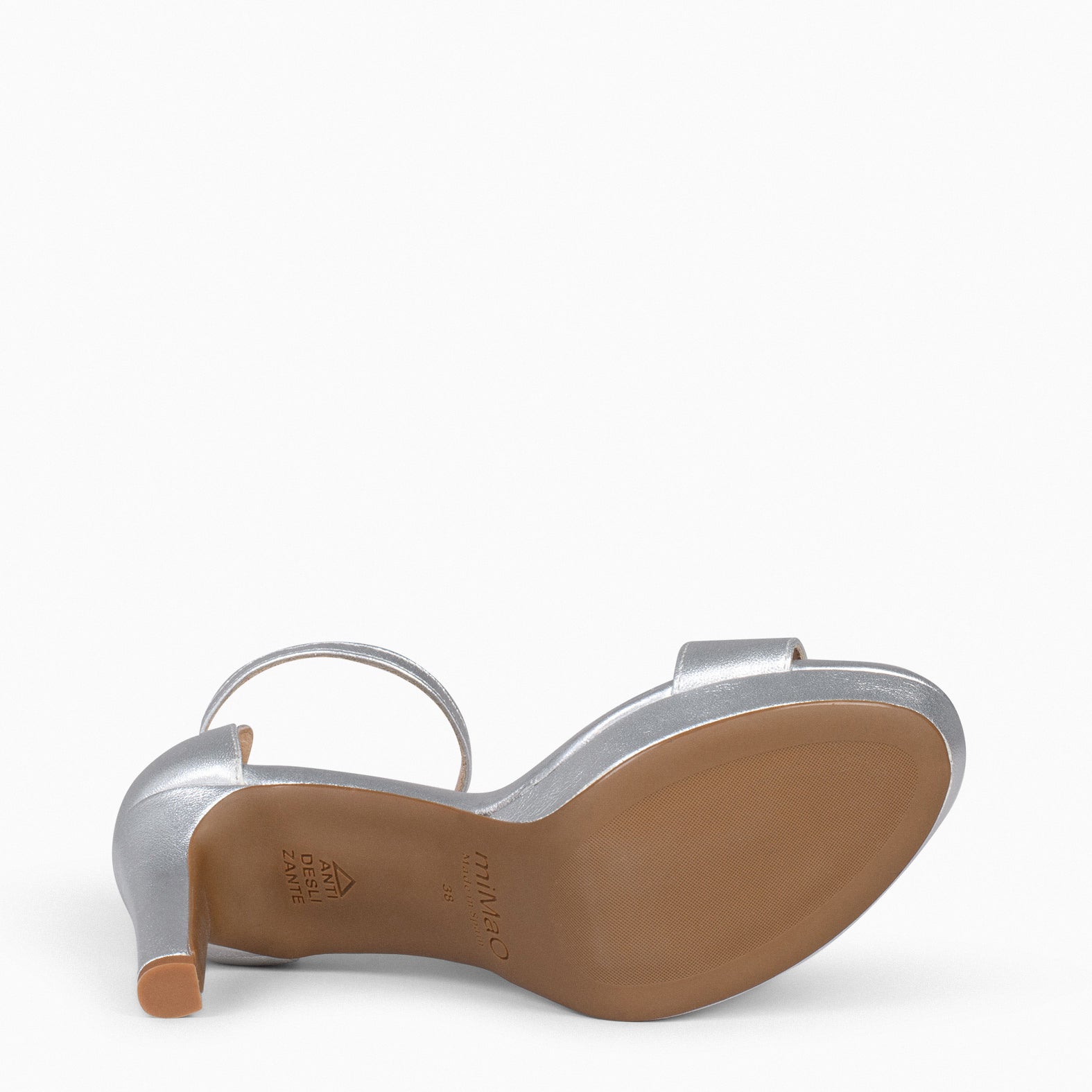 FIESTA - Sandalias de tacón alto y plataforma PLATA - miMaO ®