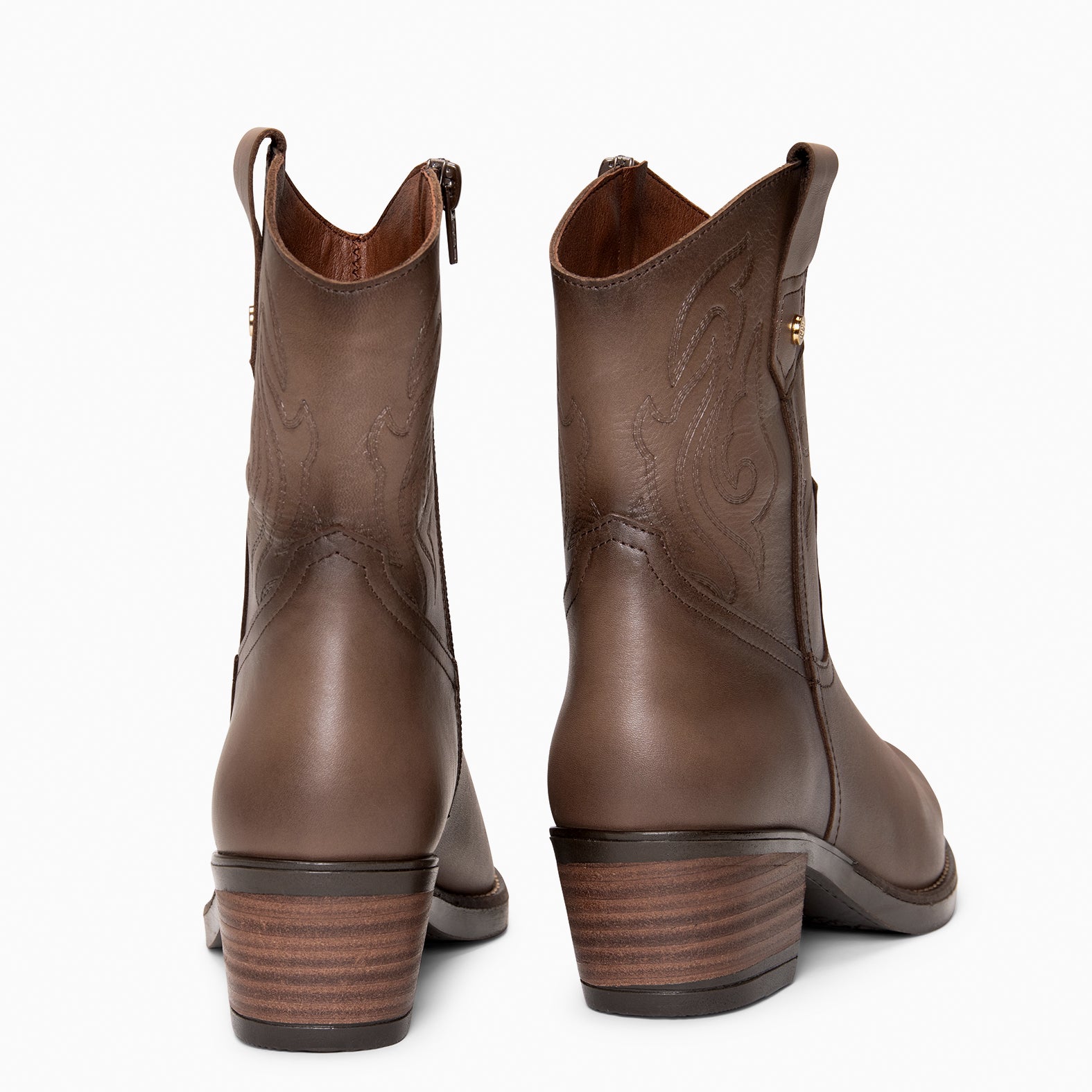 CYRUS - Botines cowboy TAUPE - miMaO ®