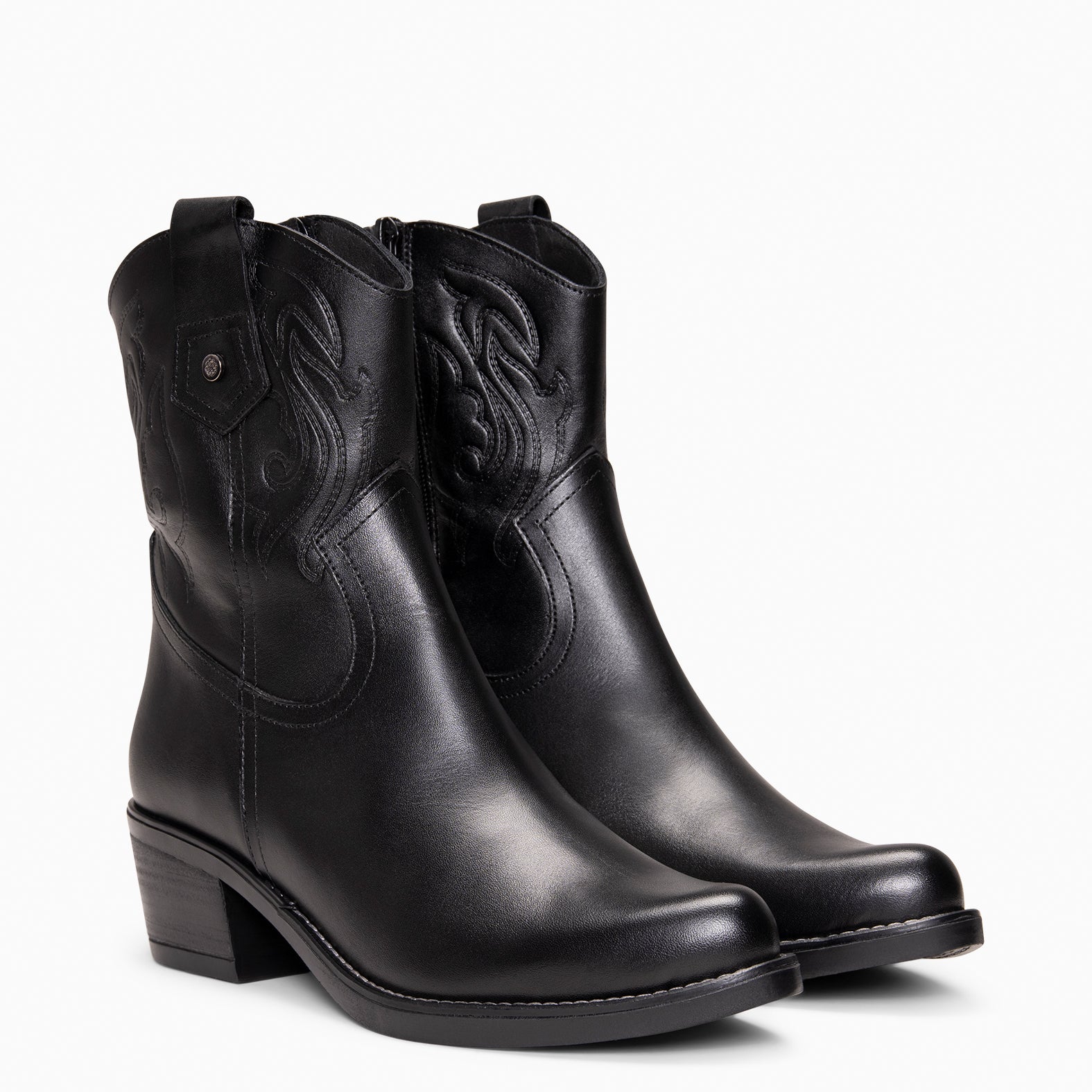 CYRUS - Botines cowboy NEGRO - miMaO ®