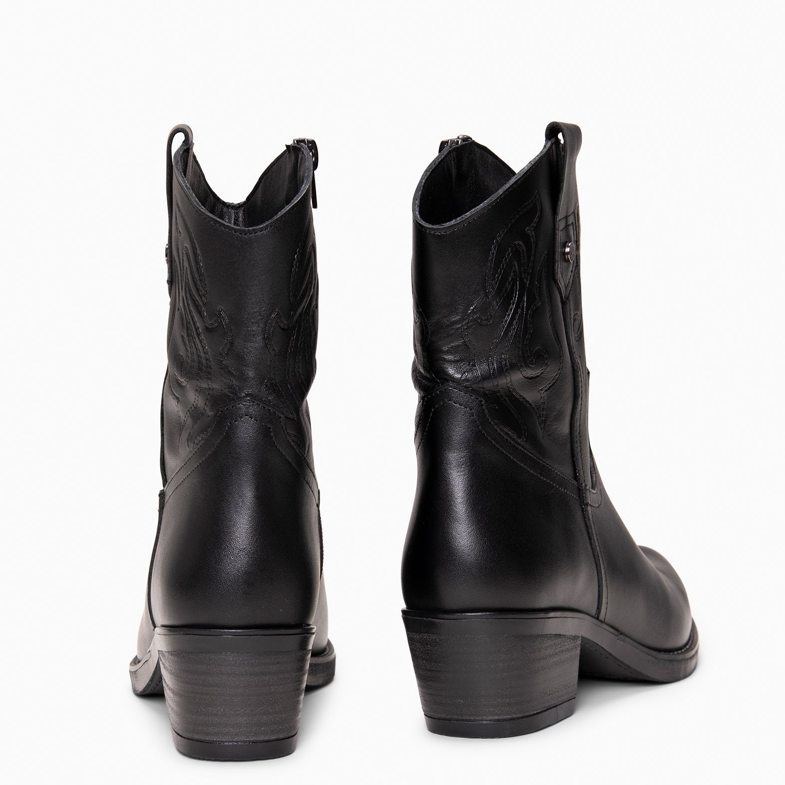 CYRUS - Botines cowboy NEGRO - miMaO ®