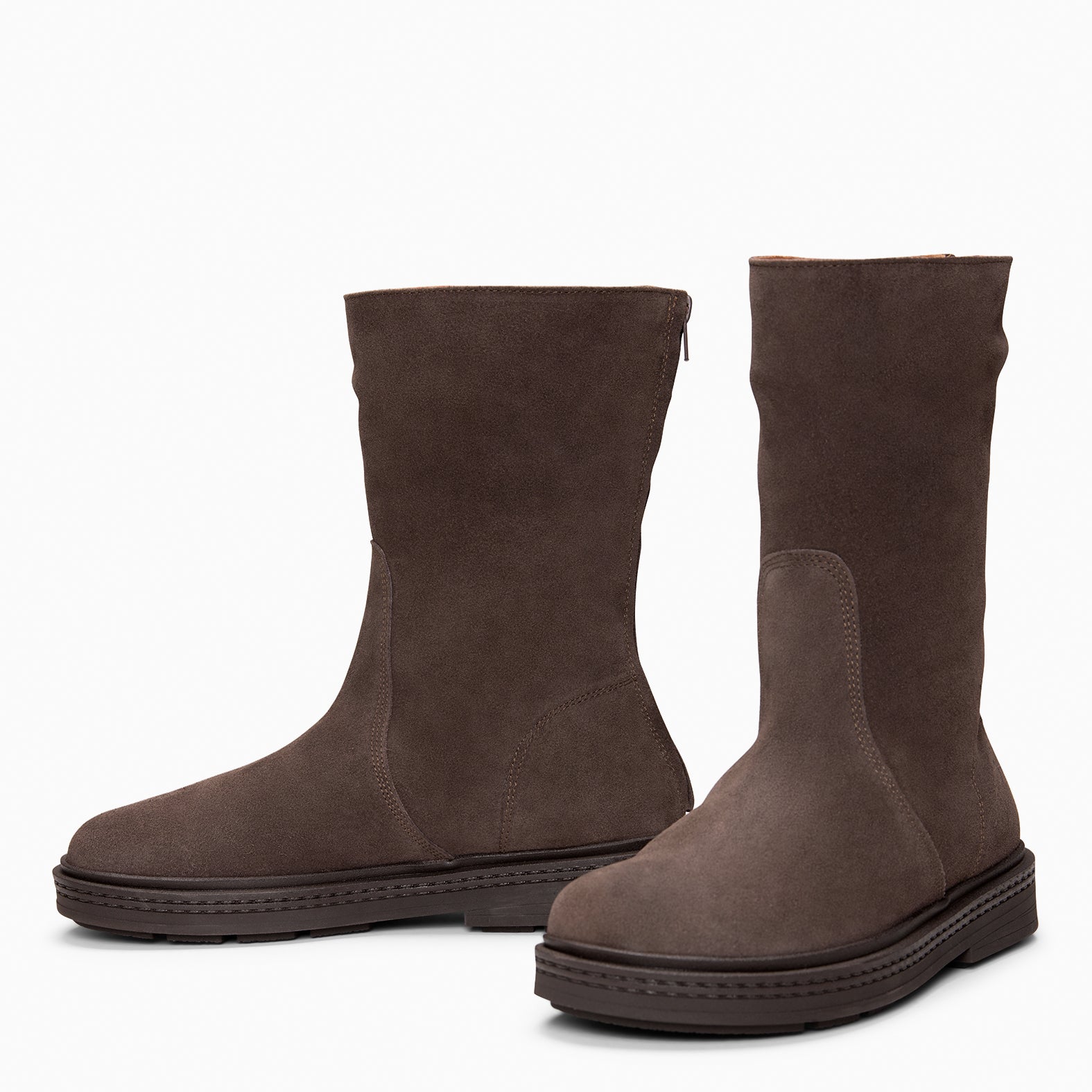 SNOW - Botines forrados de piel MARRON - miMaO ®