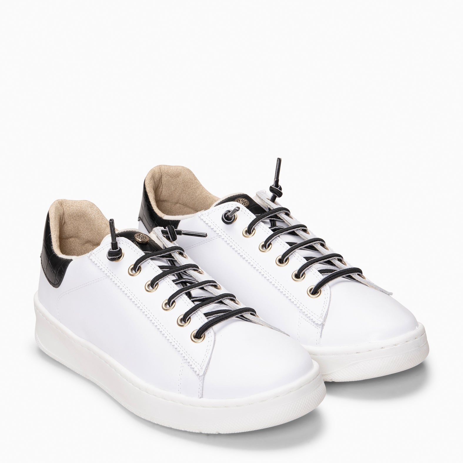 NANTES - Zapatillas Elegantes BLANCO NEGRO - miMaO ®