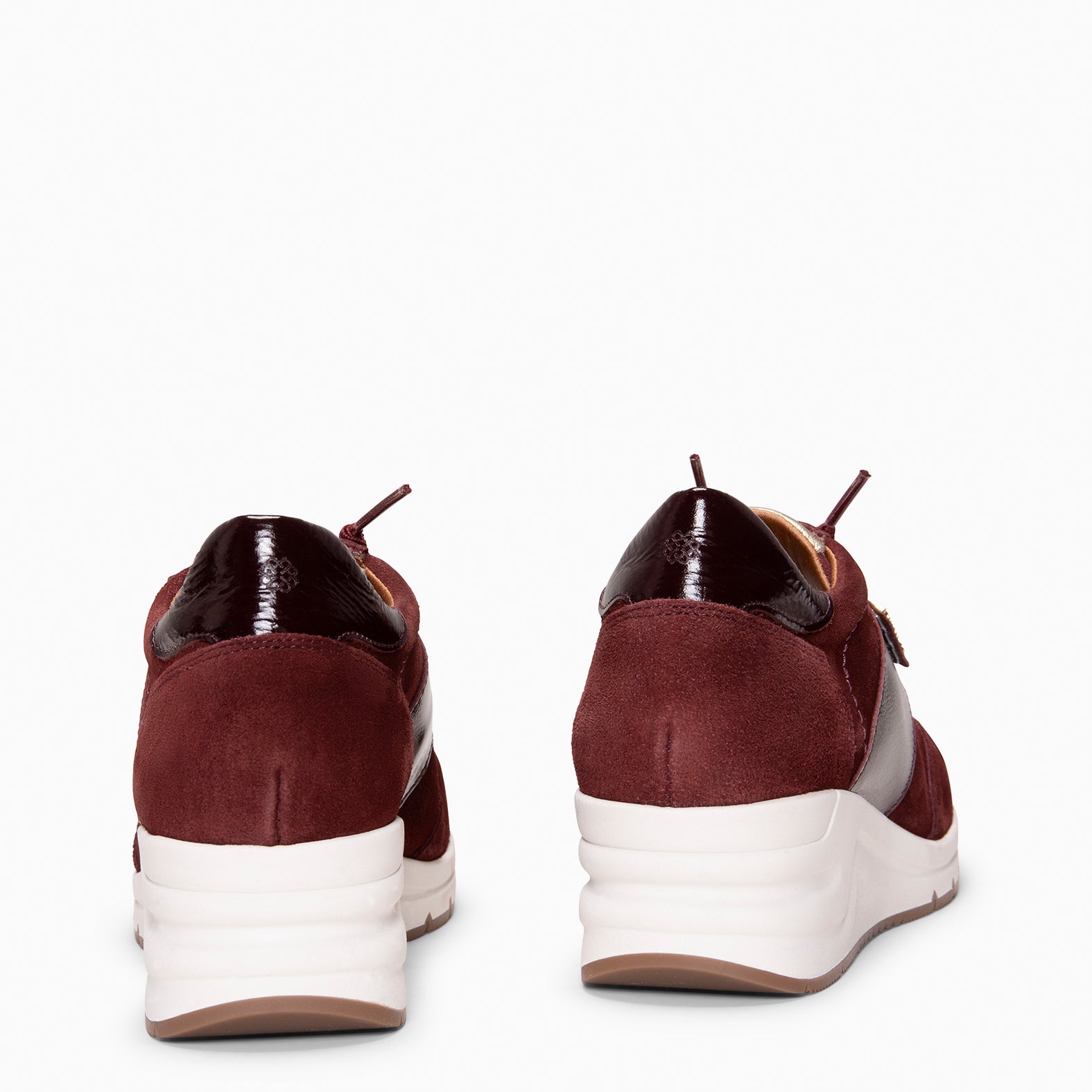 PAU - Zapatillas con cuña BURDEOS - miMaO ®