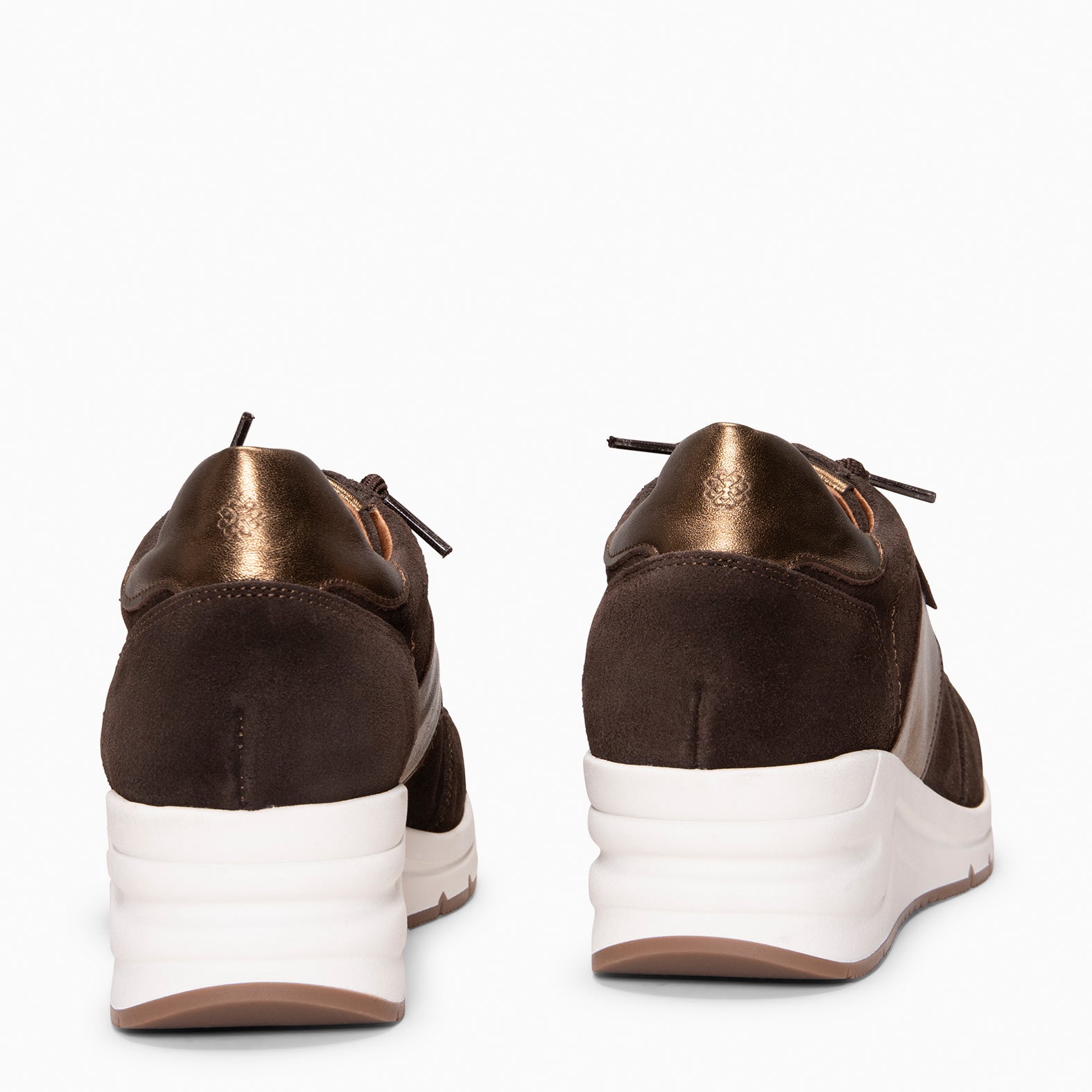 PAU - Zapatillas con cuña MARRON - miMaO ®