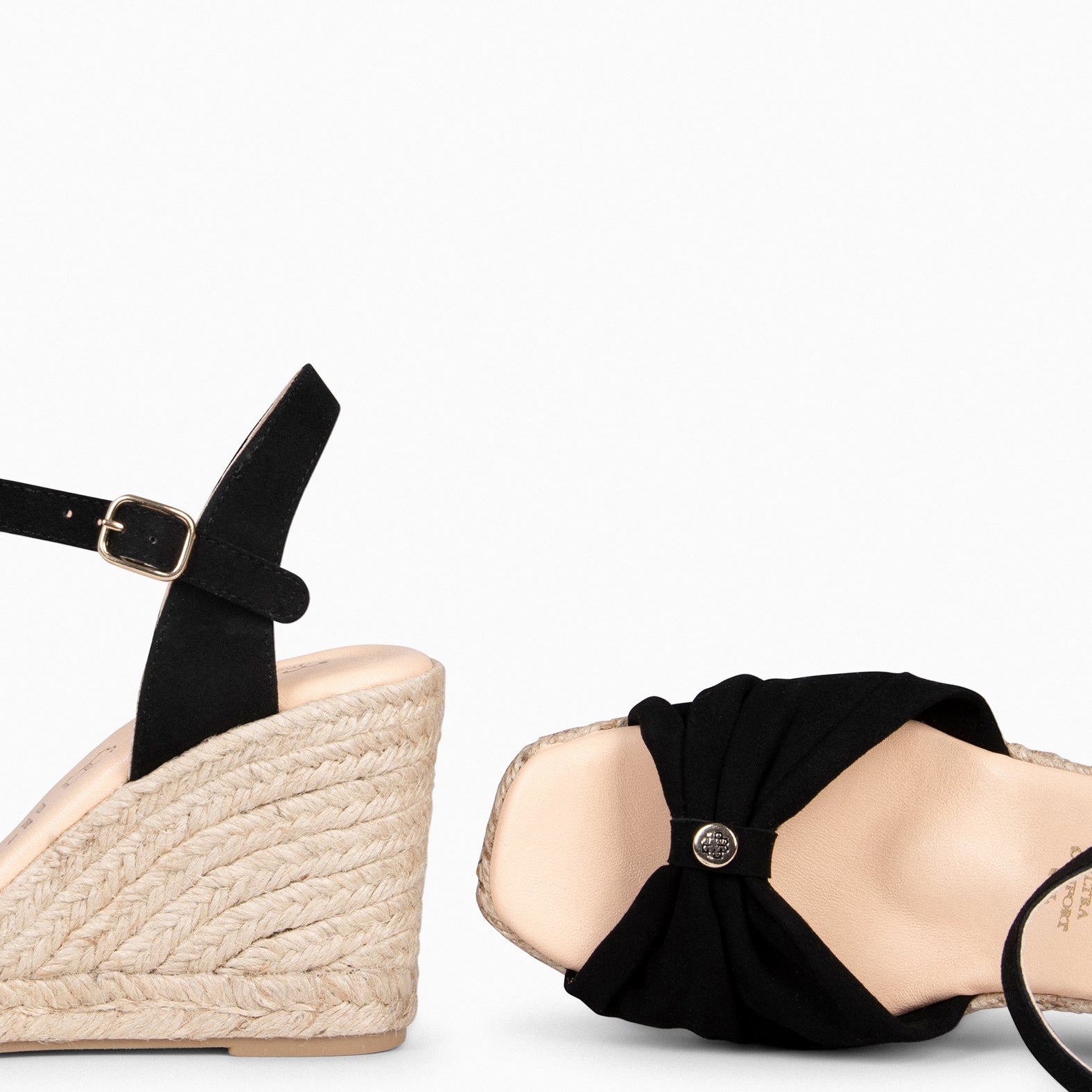 MIRASOL – Cuñas altas de esparto NEGRO - miMaO ®