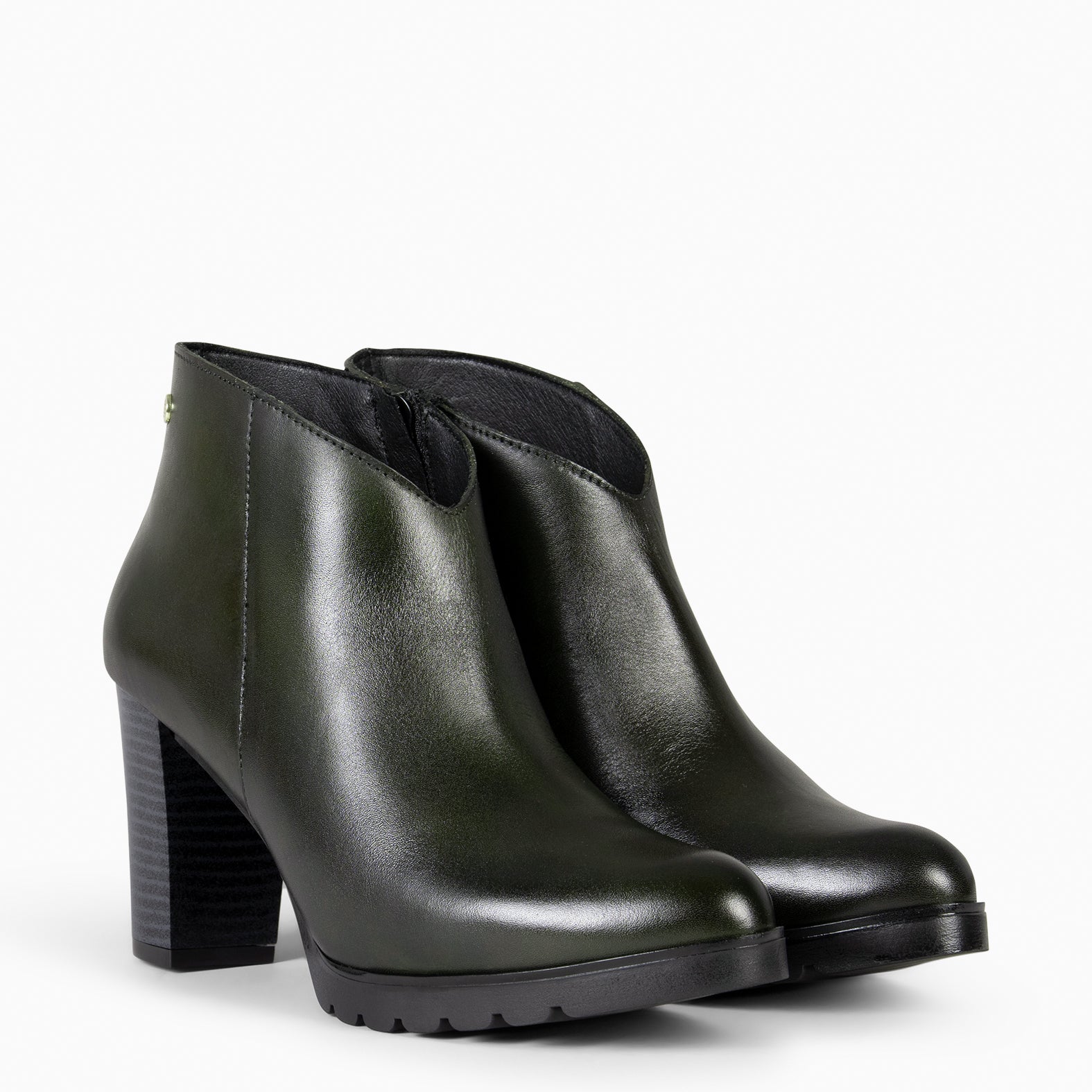 CLASSIC – GREEN Women's Ankle Boots with heel