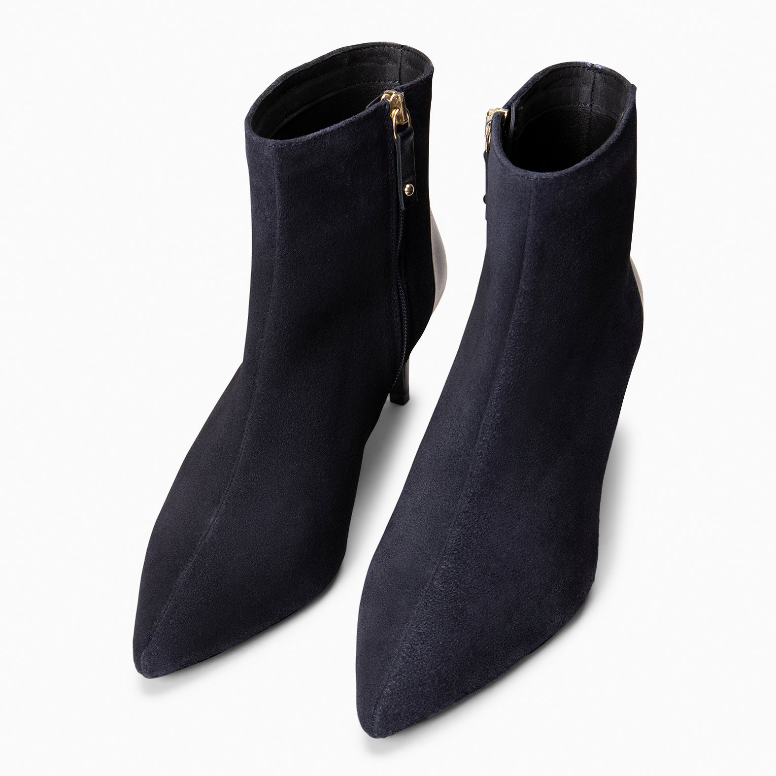 NIGHT – NAVY Booties with fine heel