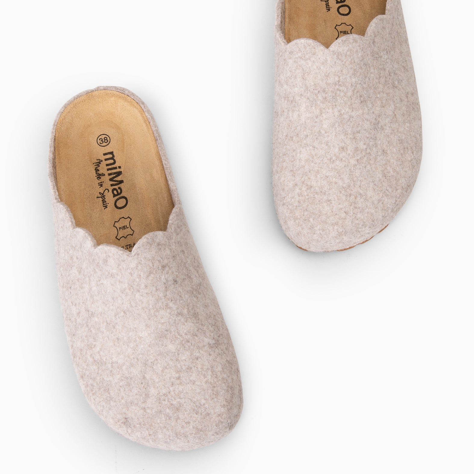 SWEET HOME - Zapatillas de estar por casa de mujer BEIGE - miMaO ®