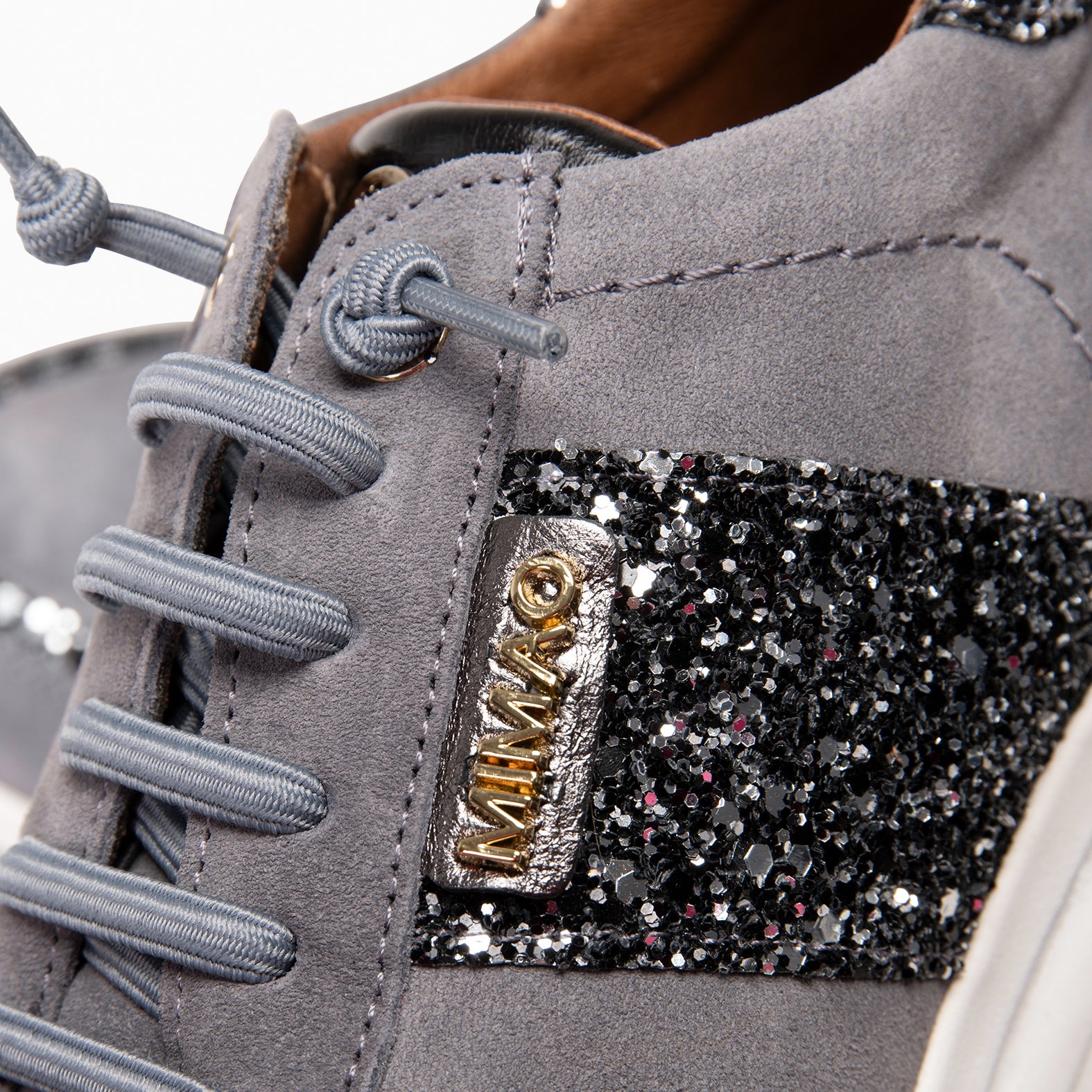 PAU - Zapatillas con cuña GRIS - miMaO ®