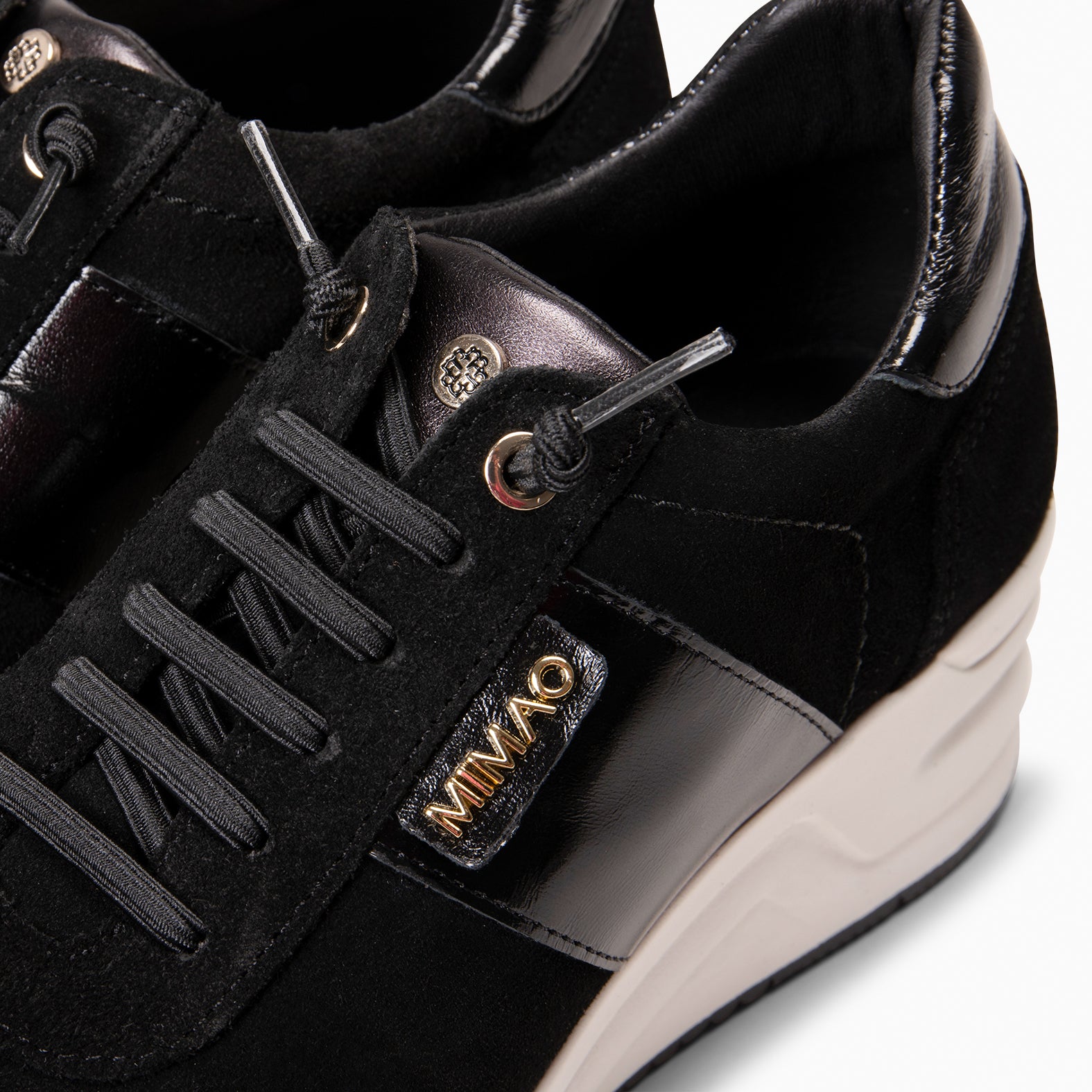 PAU - Zapatillas con cuña NEGRO - miMaO ®