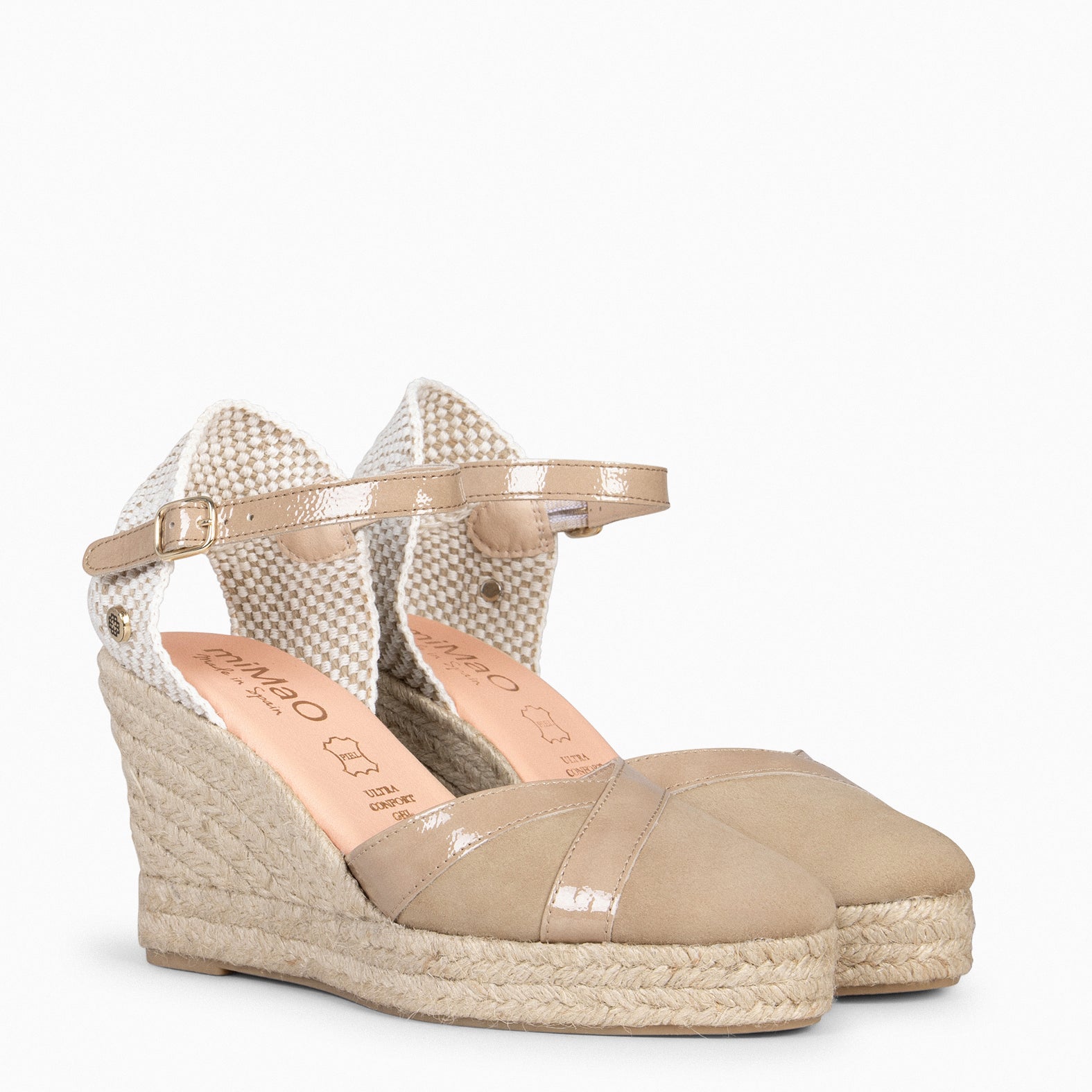 RIVIERA - TAUPE High Heel Wedge