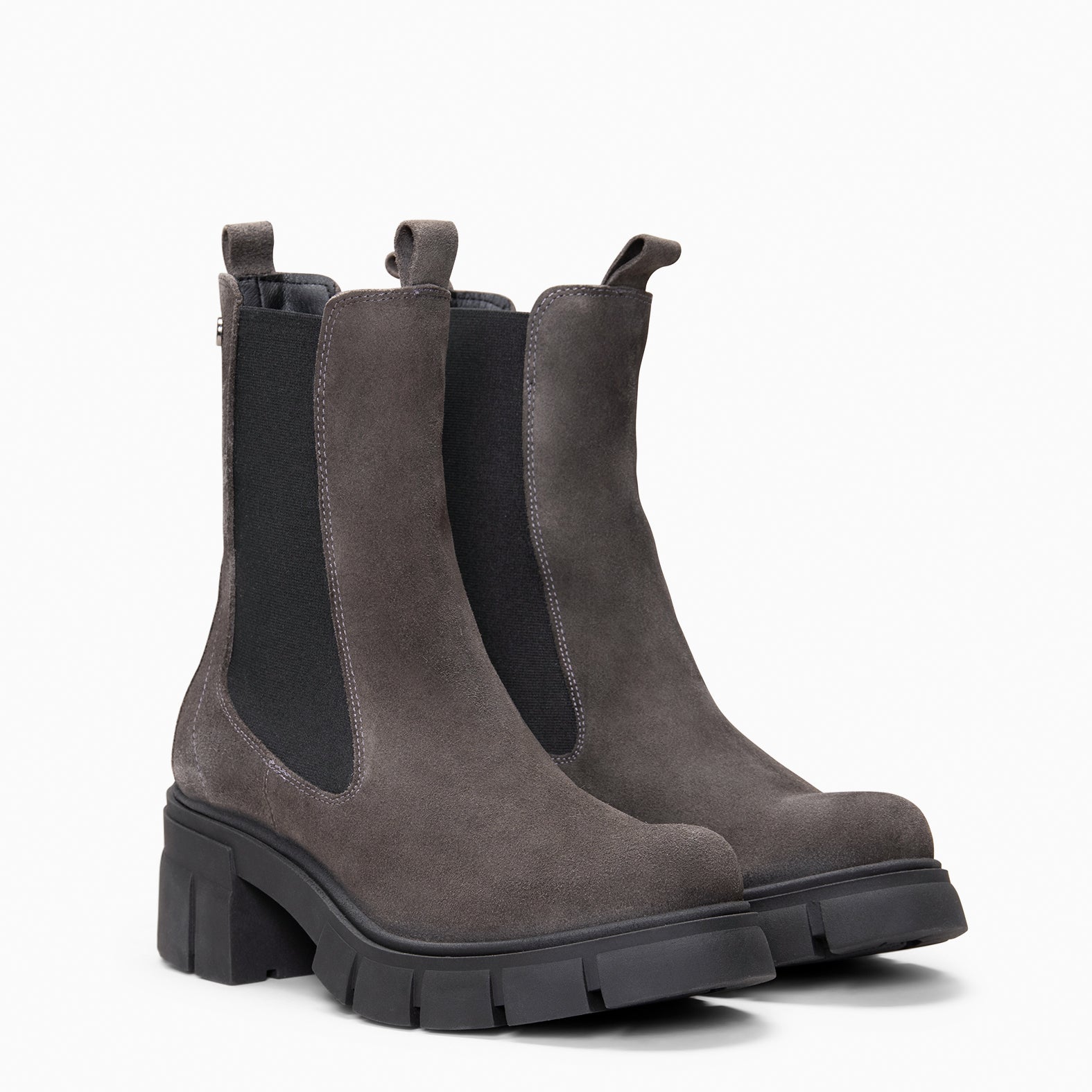 LUCIA - Botines Chelsea con plataforma GRIS - miMaO ®