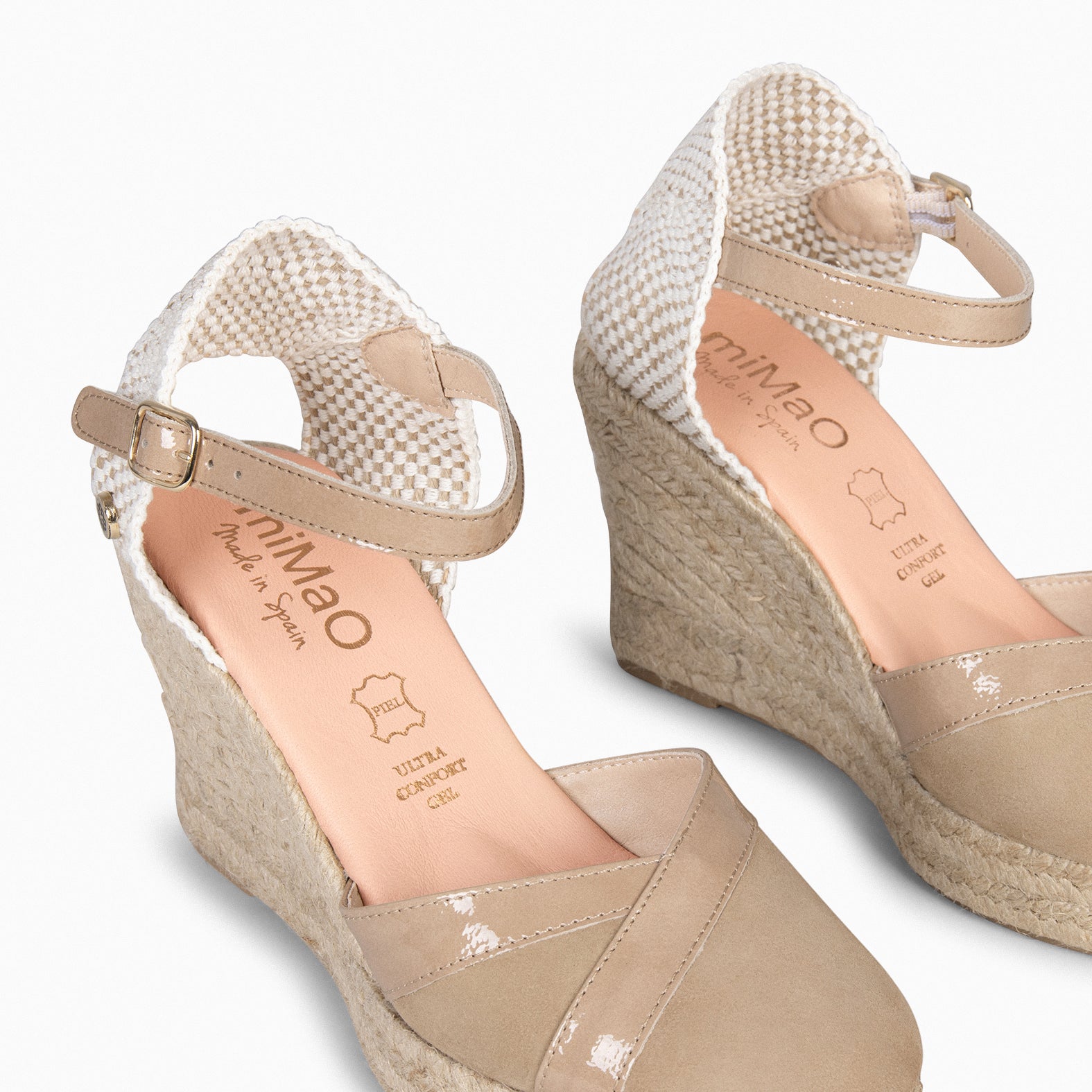RIVIERA - TAUPE High Heel Wedge