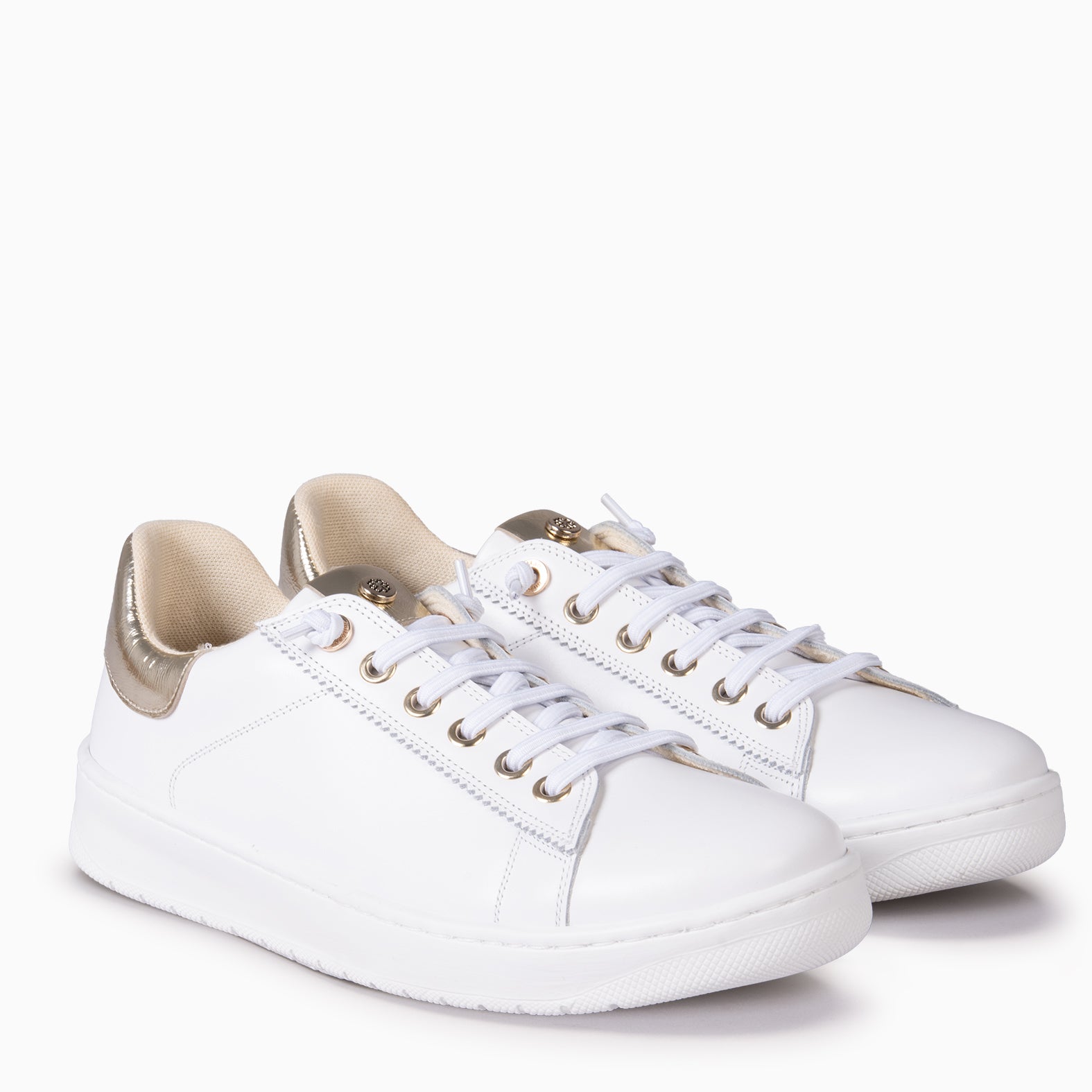 NANTES - Zapatillas Elegantes BLANCO ORO