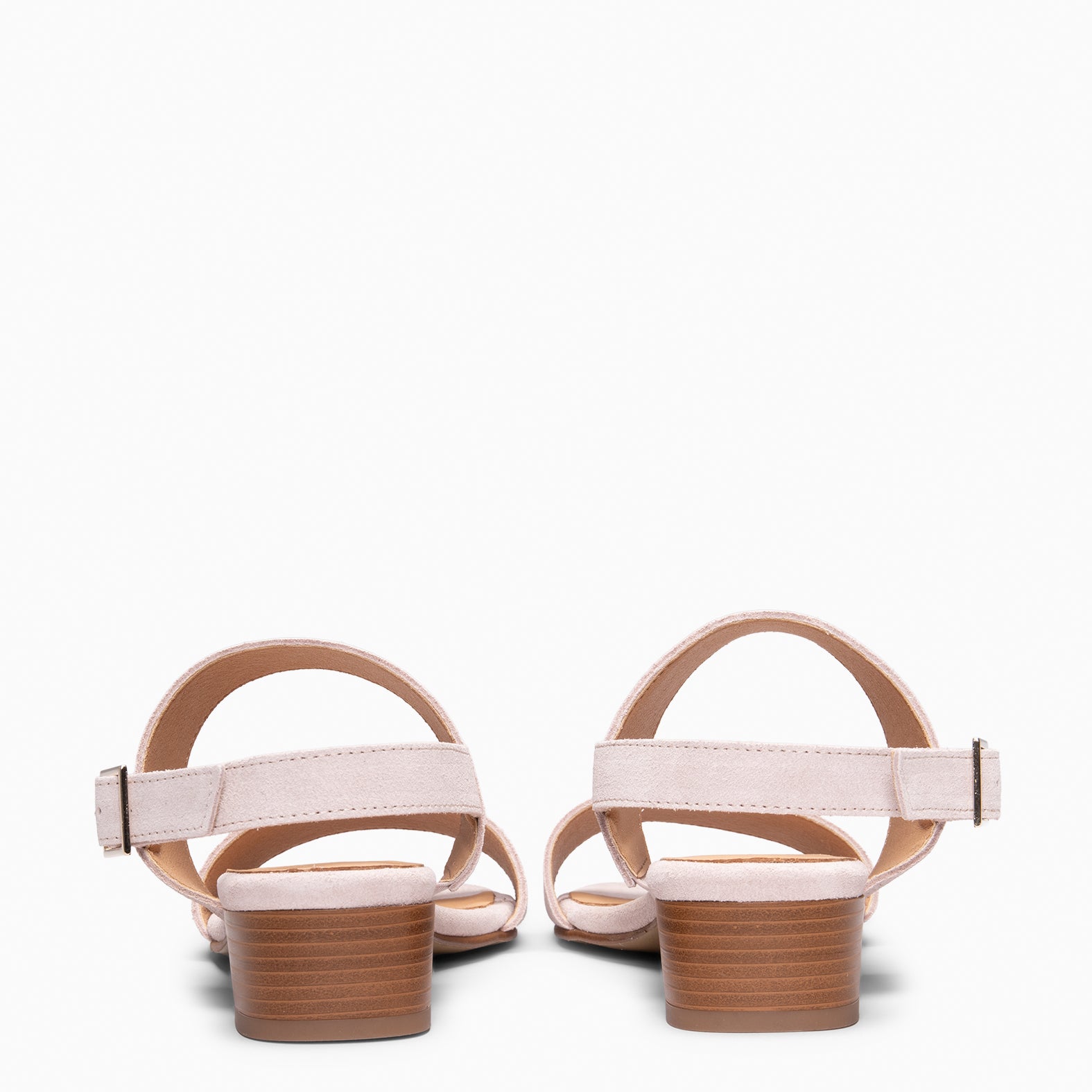 SIA - NUDE Wide-heel sandals