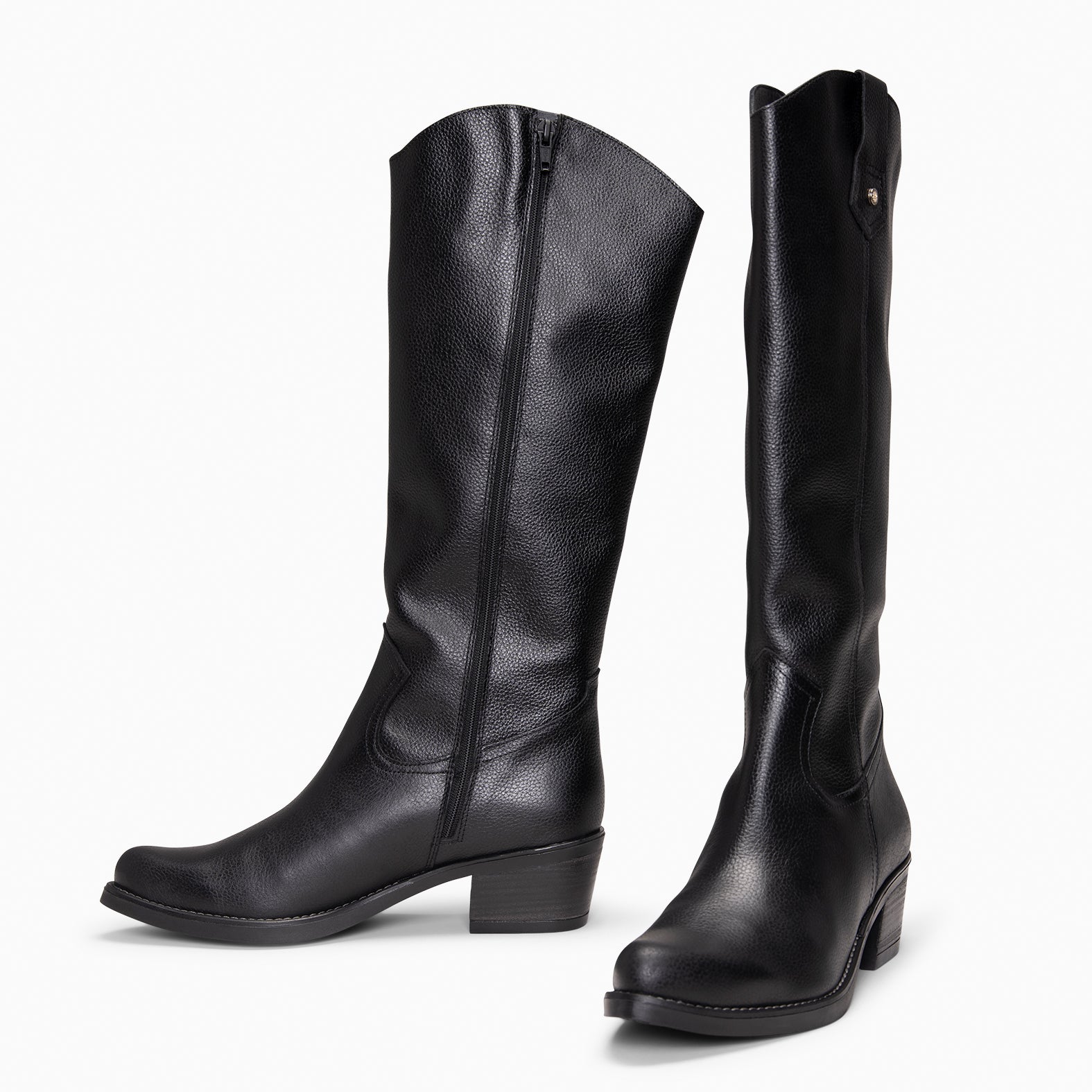 VALLEY - Botas altas de tacón NEGRO - miMaO ®